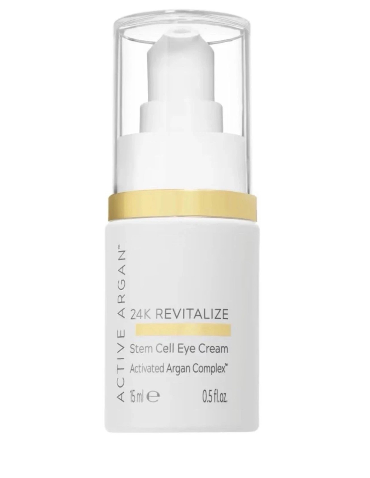 Active Argan 24K Revitalize Stem Cell Eye Cream 0.5 fl Oz. NEW SEALED IN BOX