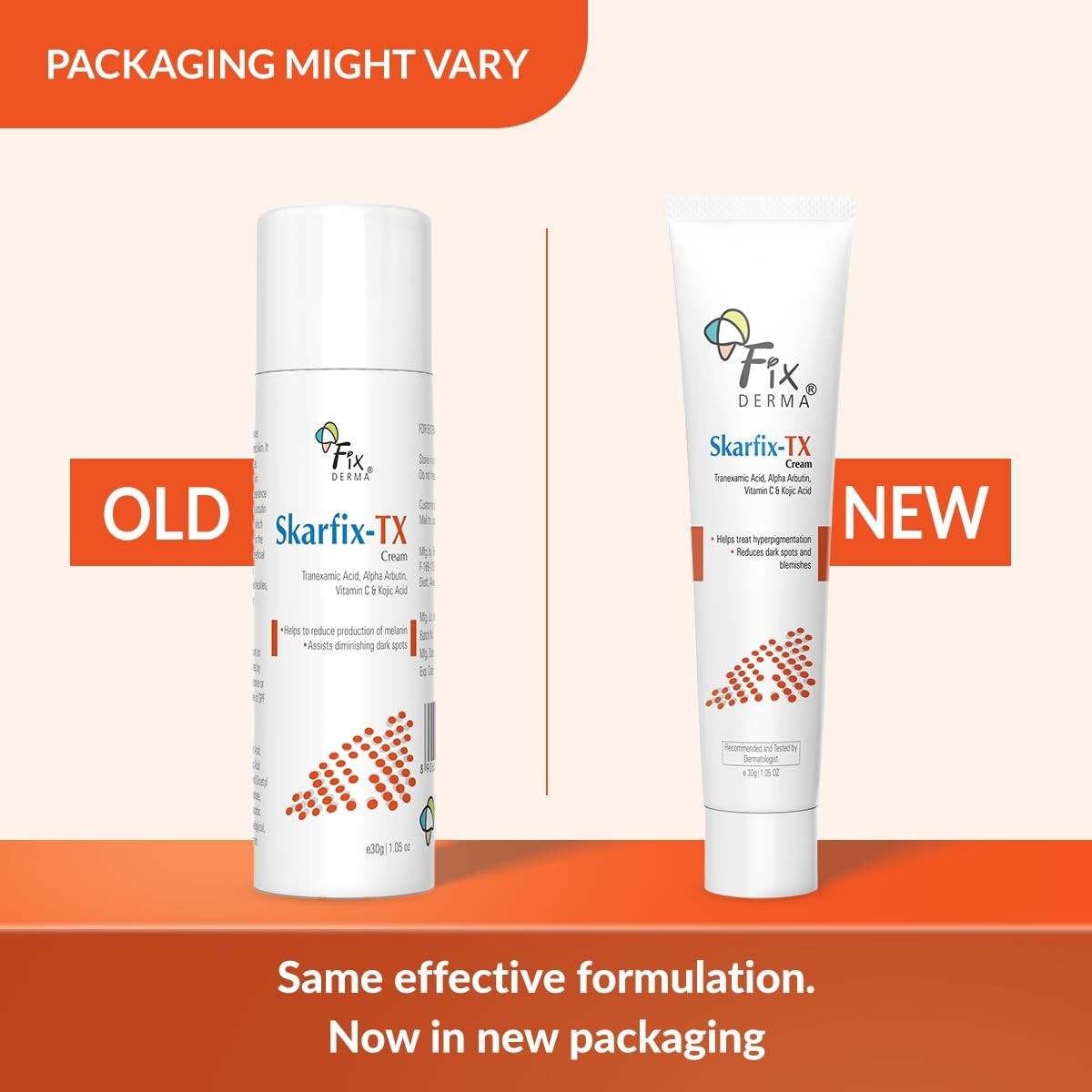 Fixderma Tranexamic Acid + 2%Kojic Acid + 1%Arbutin SKARFIX TX Face Cream (30 g)
