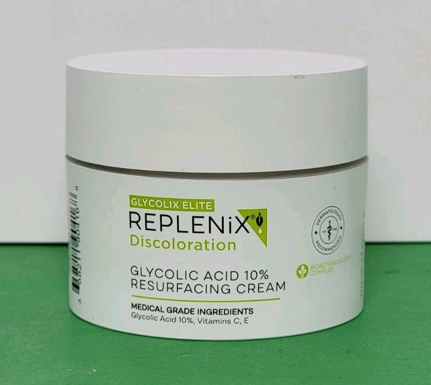 Replenix Discoloration Glycolic Acid 10% Resurfacing Cream 1.7 oz/50g