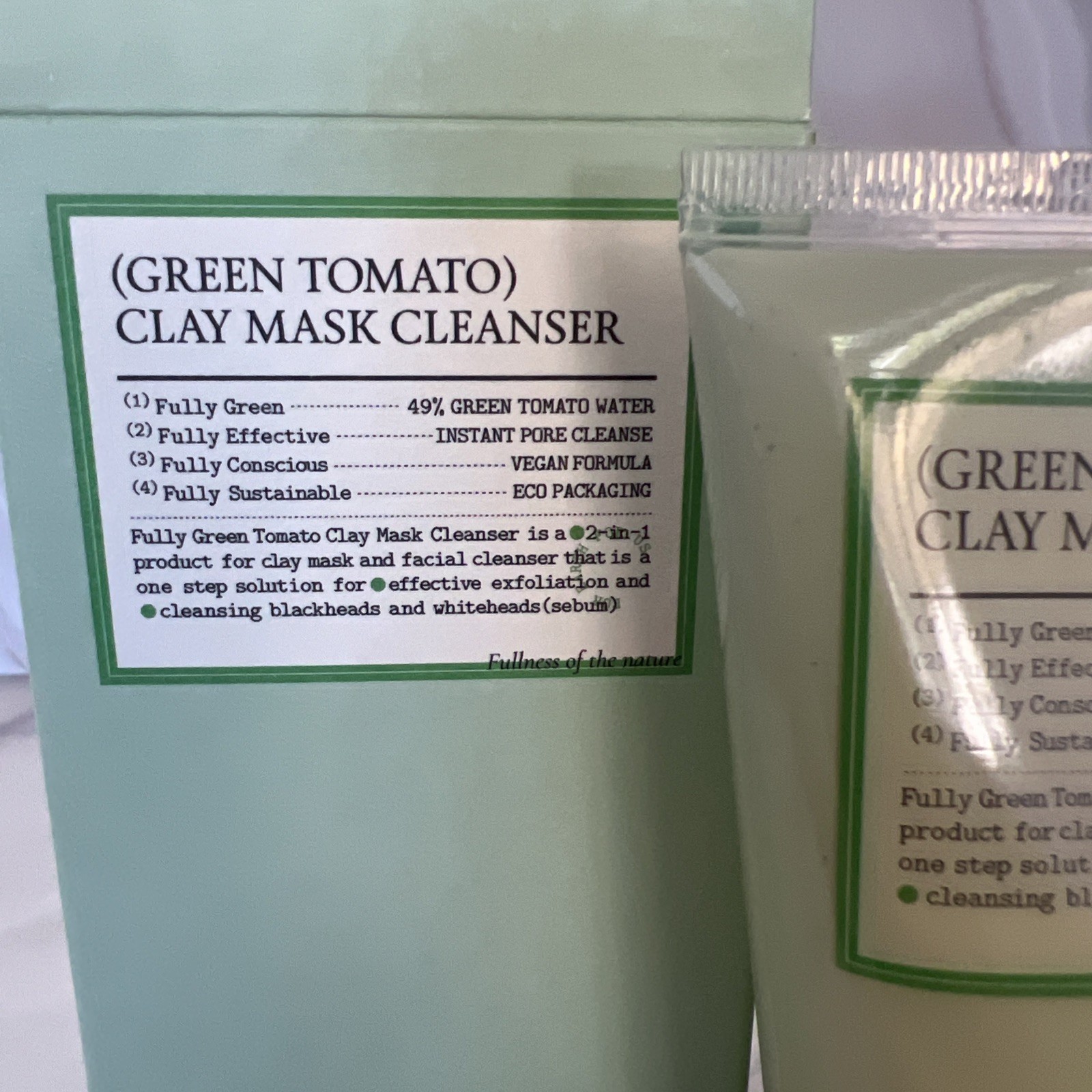 Fully Green Tomato Clay Pack Cleanser 120ml – Authentic & Trusted U.S. Seller