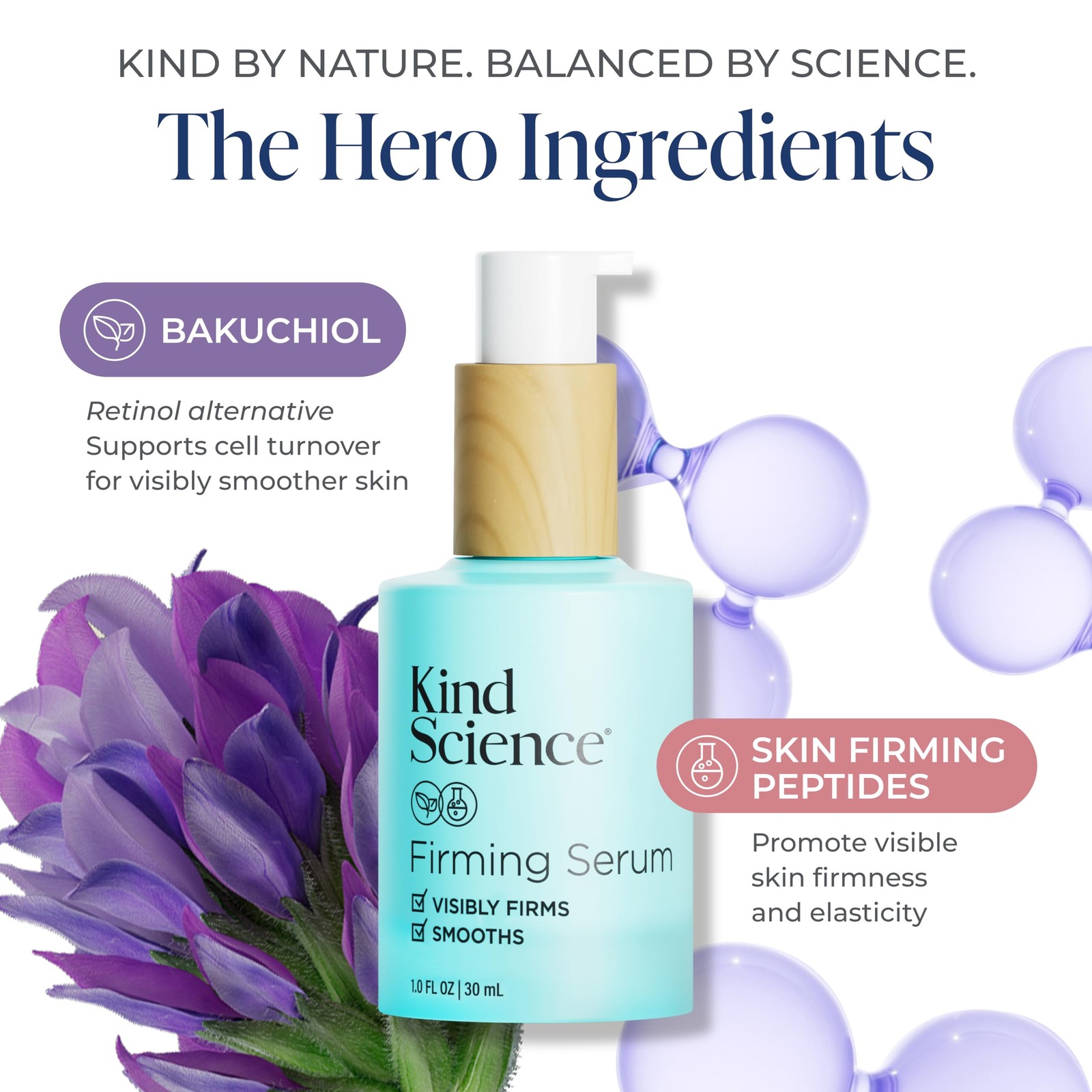 Kind Science Firming Serum Anti Aging Face Treatment Lightweight Facial Serum