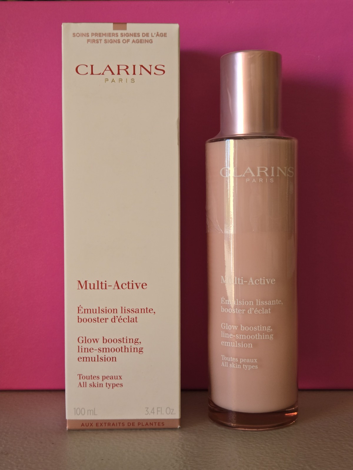 Clarins Multi-Active Emulsion Moisturizer 3.4oz100ml All Skin Type Sealed, Boxed