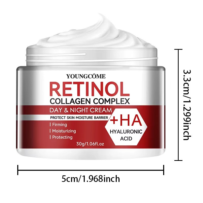 Retinol Collagen Facial Cream Deep Hydration Anti Aging Moisturizer for Dry Skin