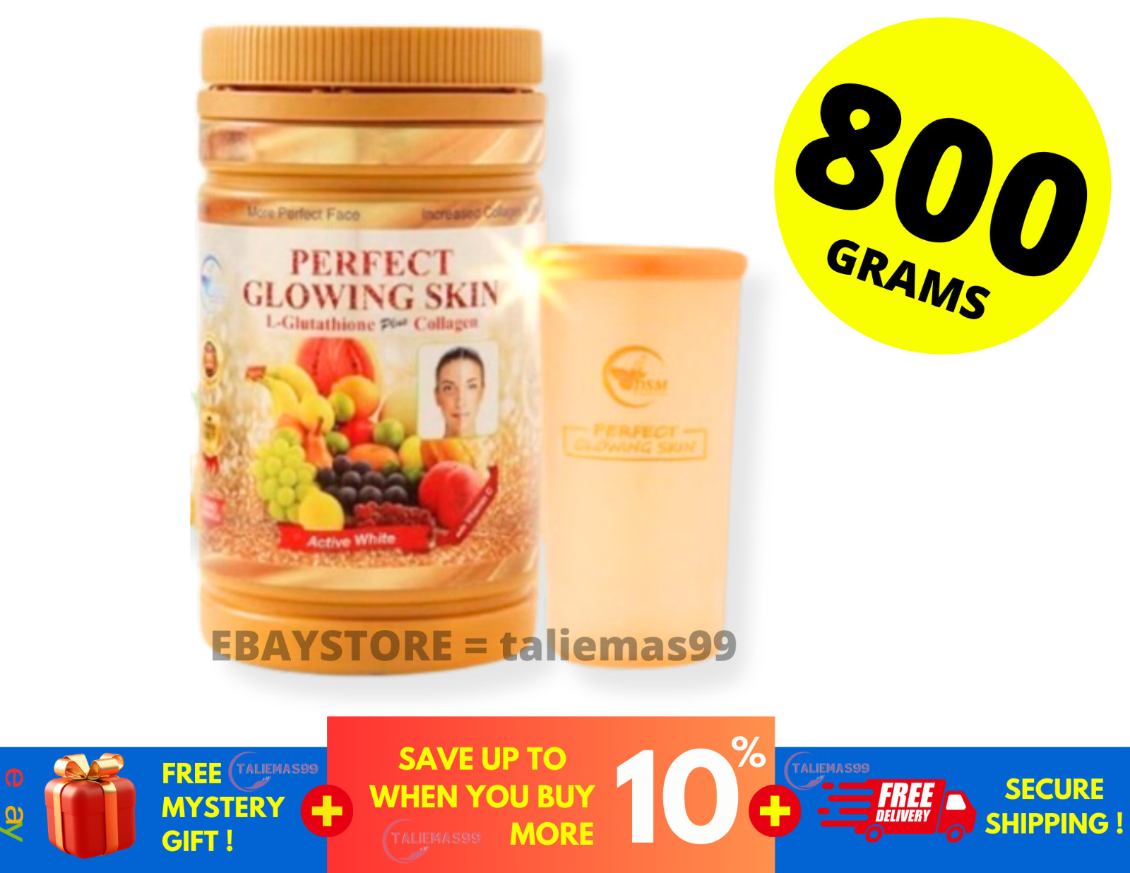 PHYTO Gluta Perfect Glowing Skin L-GLUTATHIONE PLUS Collagen Vit C Active White