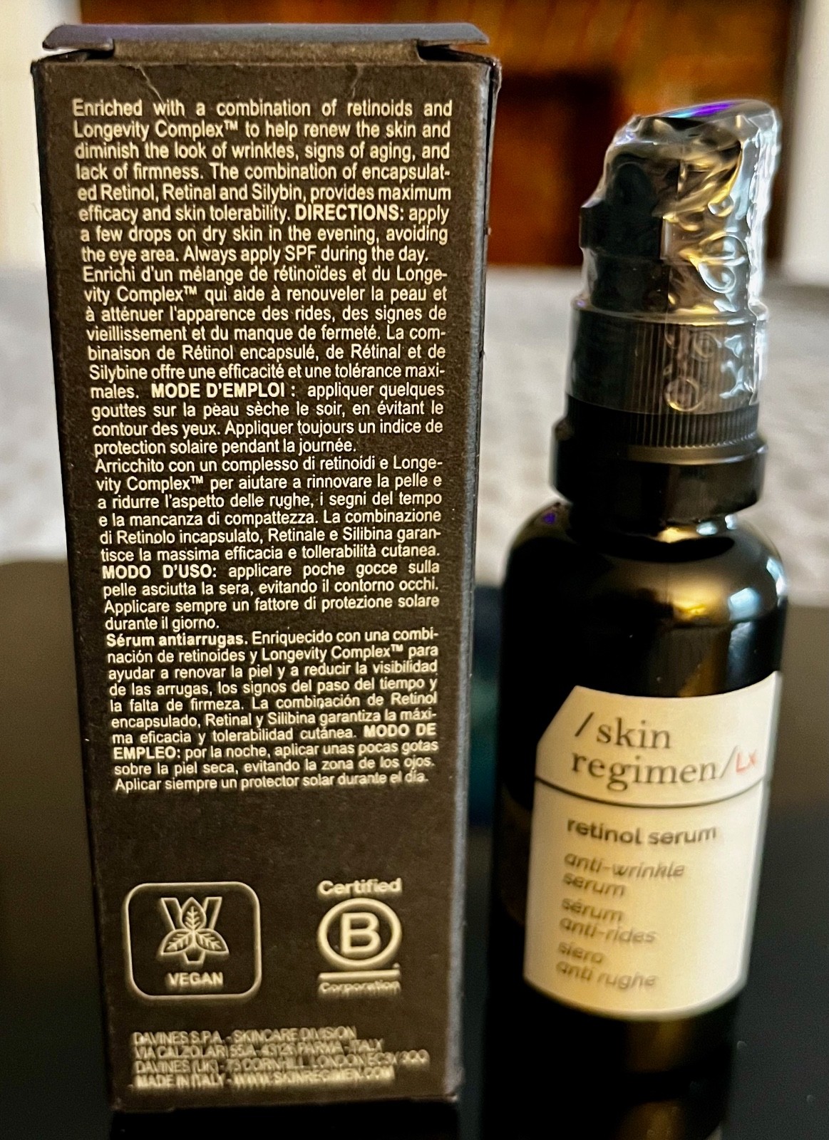 Skin Regimen 1.5 Retinol Booster targets fine lines wrinkles. 30 ml 1oz. New