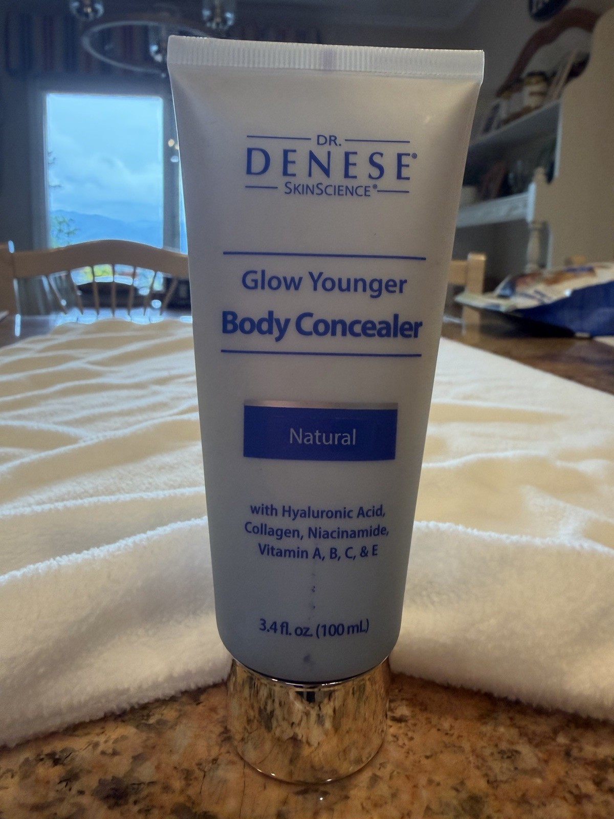 Dr. Denese Glow Younger Body Concealer Natural, 3.4 oz (100ml), Sealed