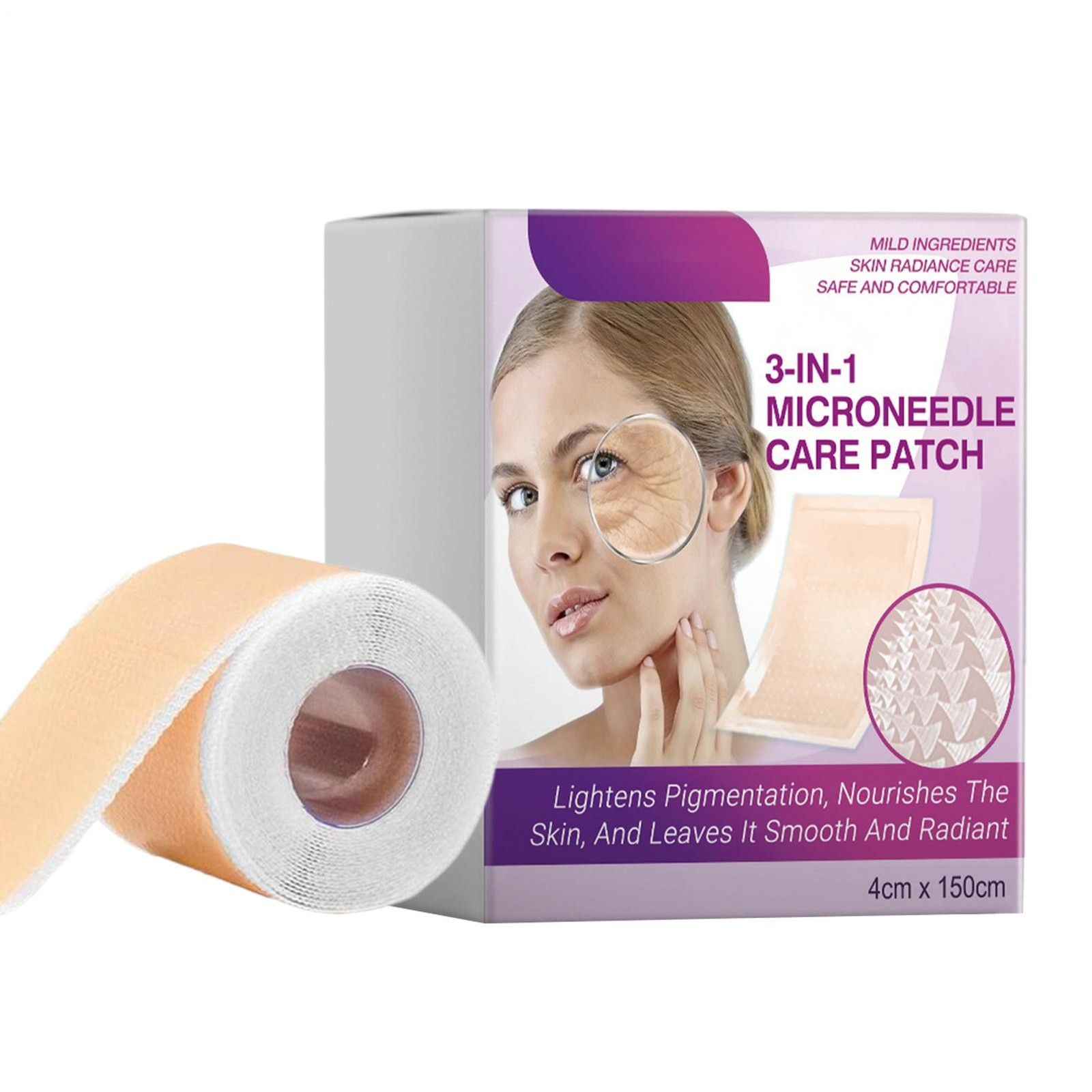 3 In 1 Microneedle anti aging Patch Roll Microneedle Care Face Firming Patches