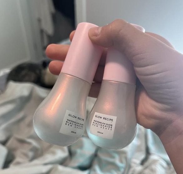 NIB Authentic Glow Recipe Watermelon Glow Niacinamide Dew Drops Serum,2 sizes
