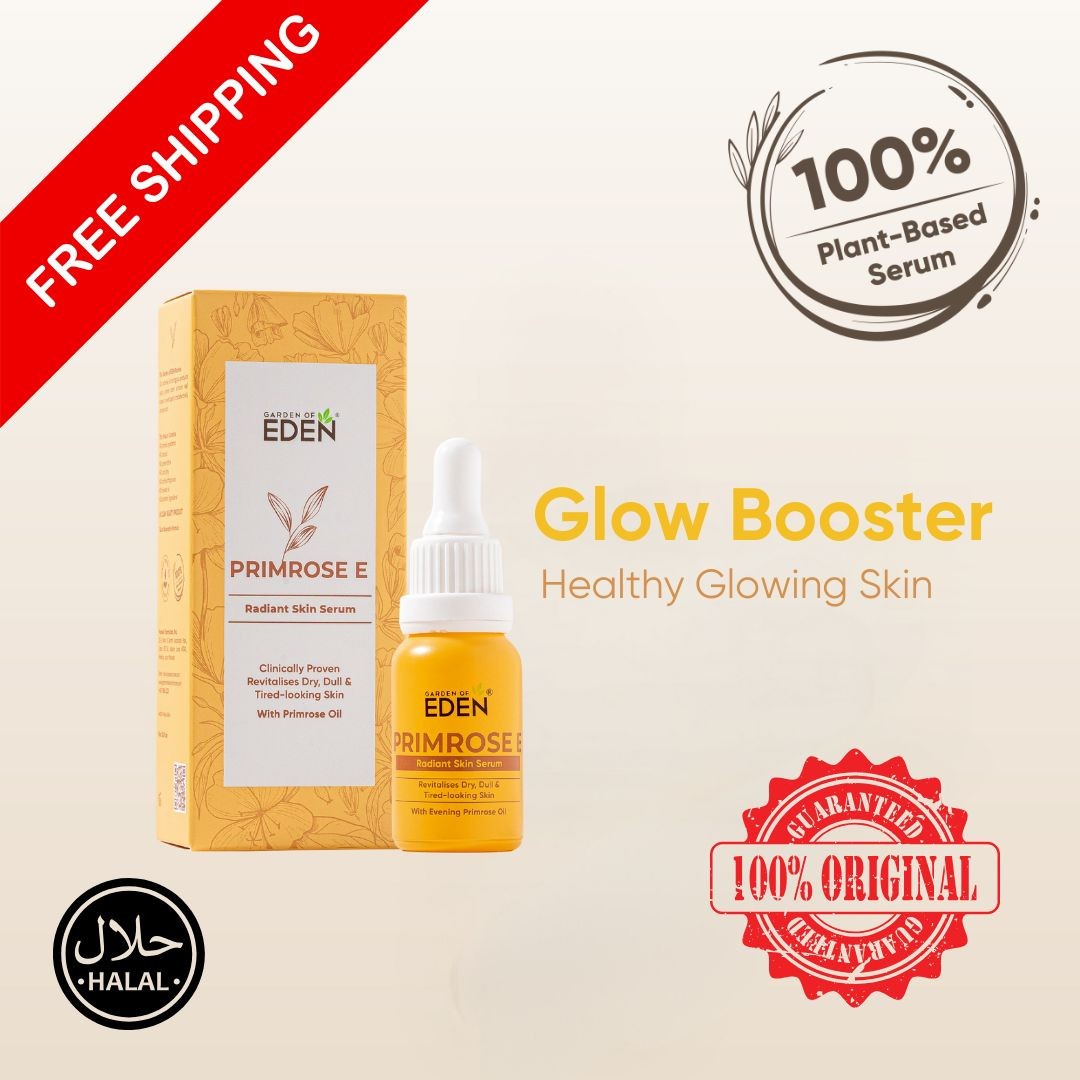 GARDEN OF EDEN Primrose E Serum 100% Natural Plant Based Extract HALAL Malaysia