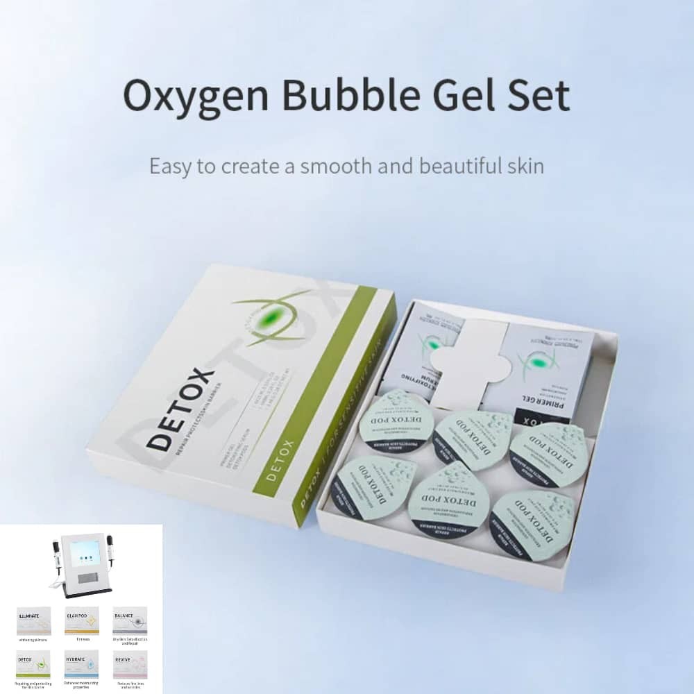 Hydrate Detox Oxygen Pod Capsule Kit for CO2 Oxygen Facial Skin Resurfacing