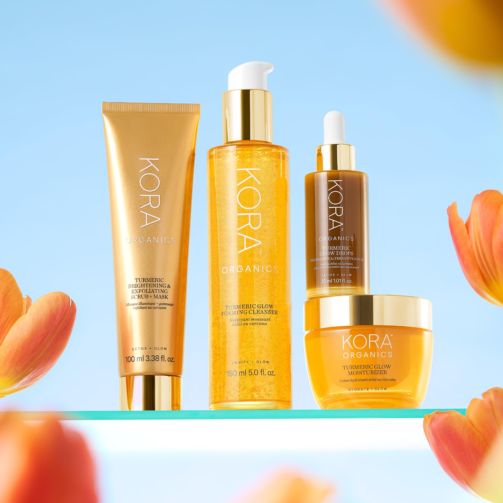 Kora Organics Turmeric Glow Drops Certified Organic Radiance Face Serum