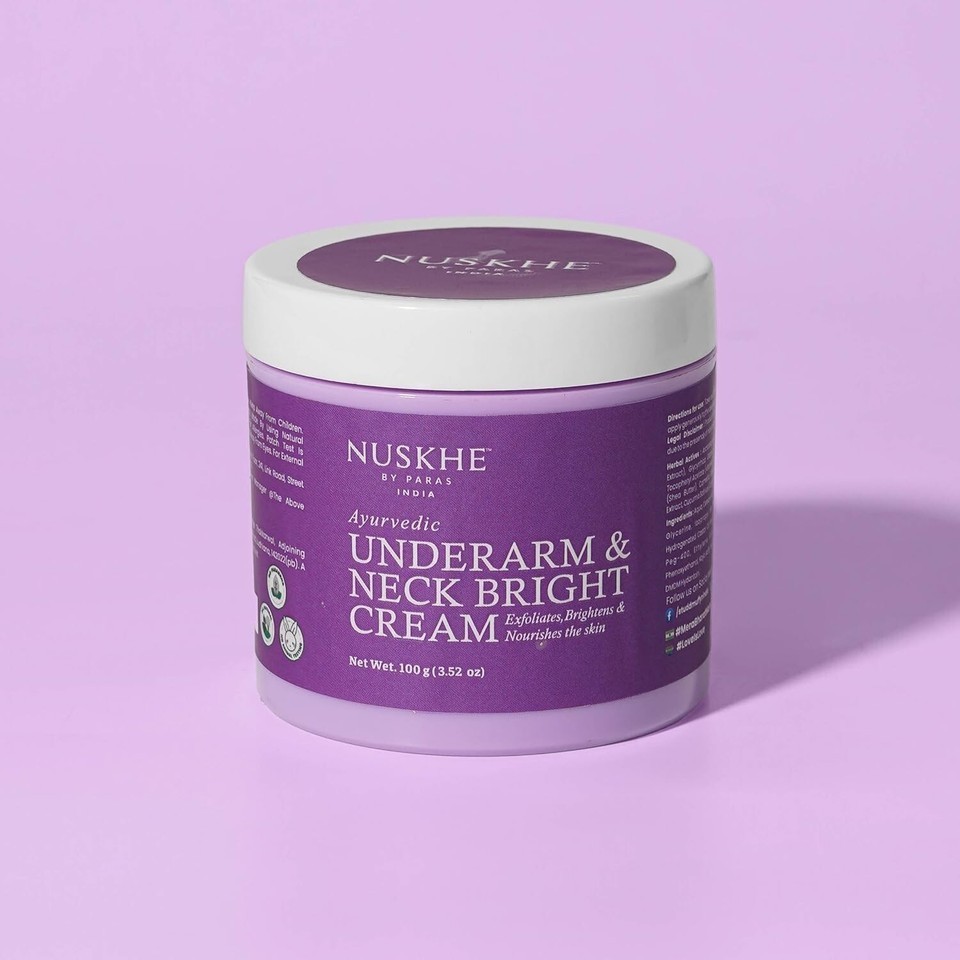 Nuskhe By Paras Underarm and Neck Bright Cream For Men & Women 100gm