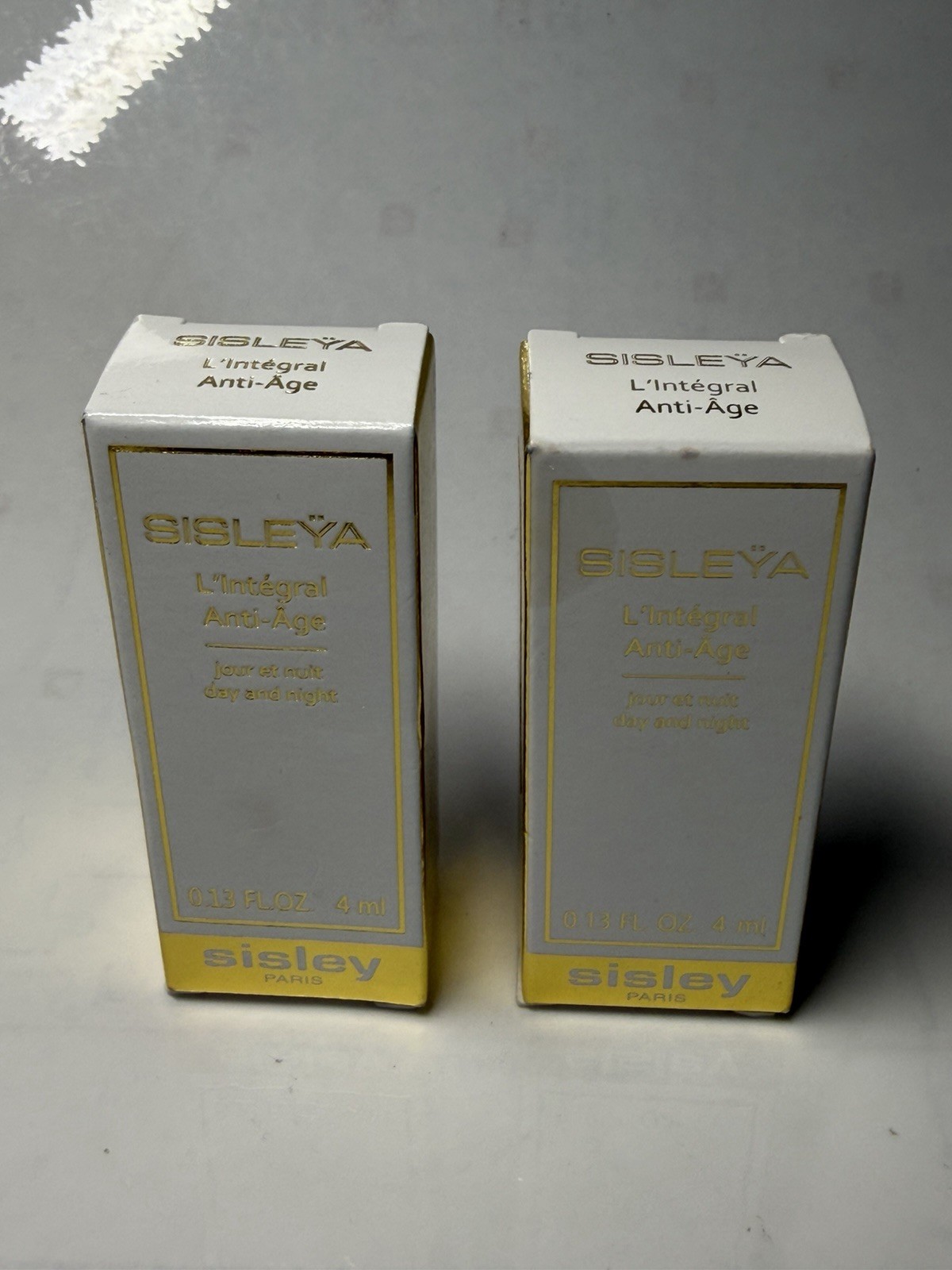 2 x Sisley Sisleya L’Integral Anti-Age Day And Night Cream 0.13oz / 4ml Each New
