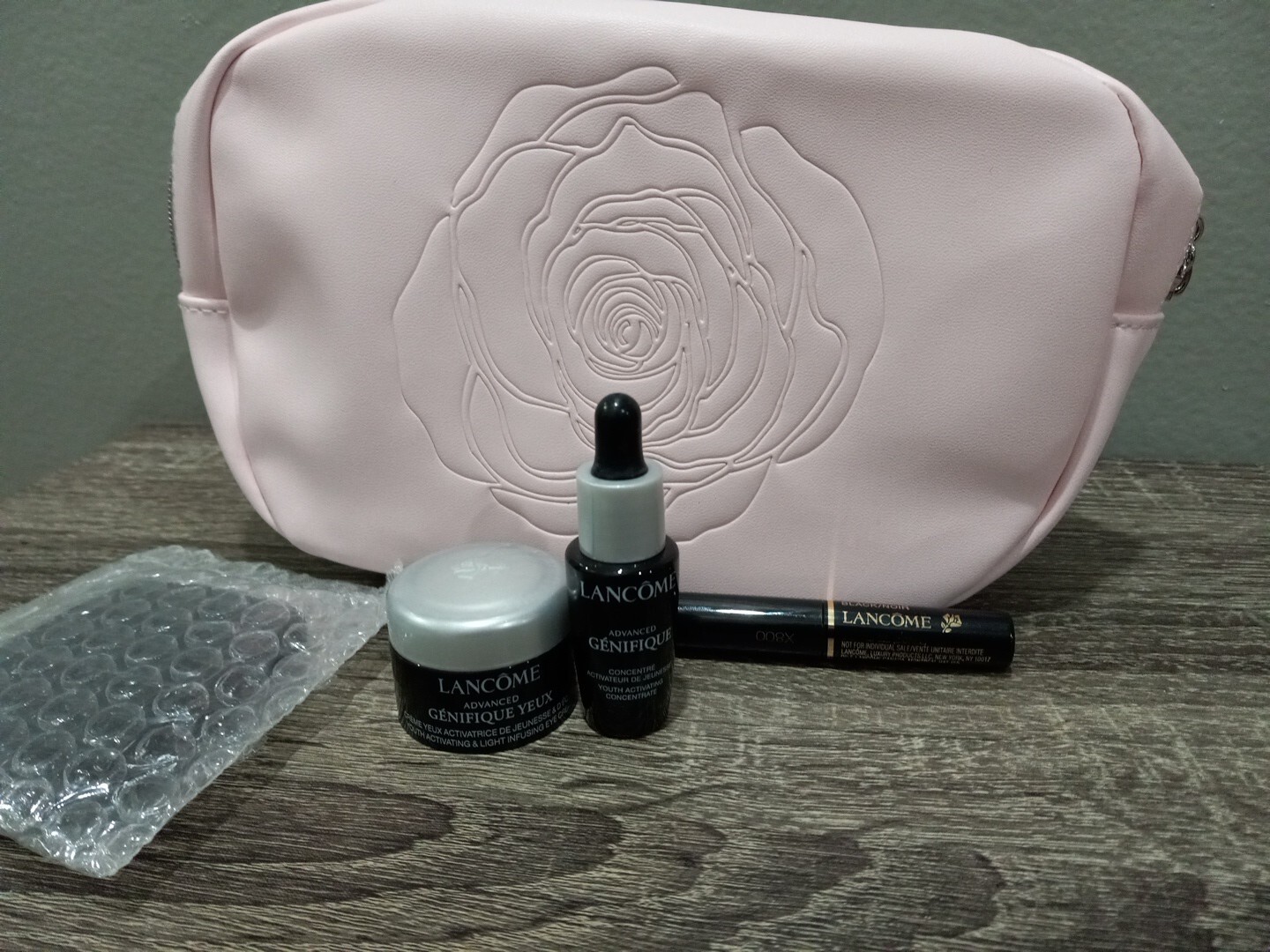 LANCOME MINI TRAVEL SIZE SET YOUTH ACTIVATING EYE CREAM , CONCENTRATE , MASCARA