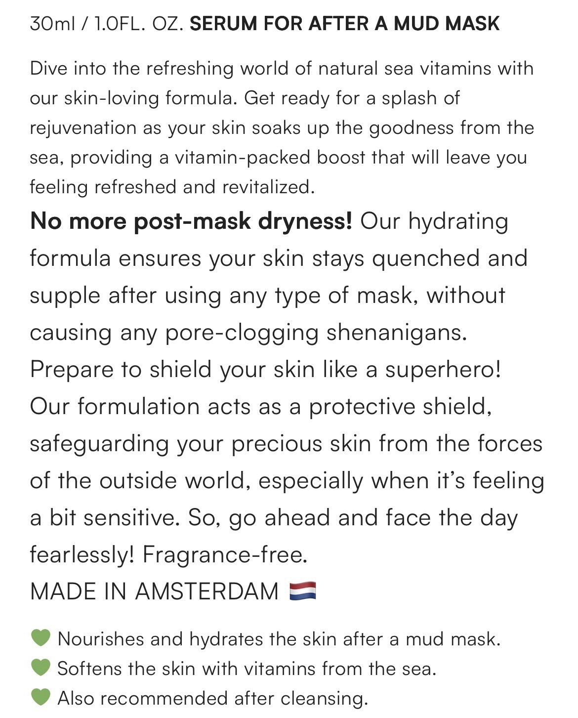 (3) Mudmasky Aftermask Vitamin Serum $54 MSRP EA $162 Value Full Size New Sealed