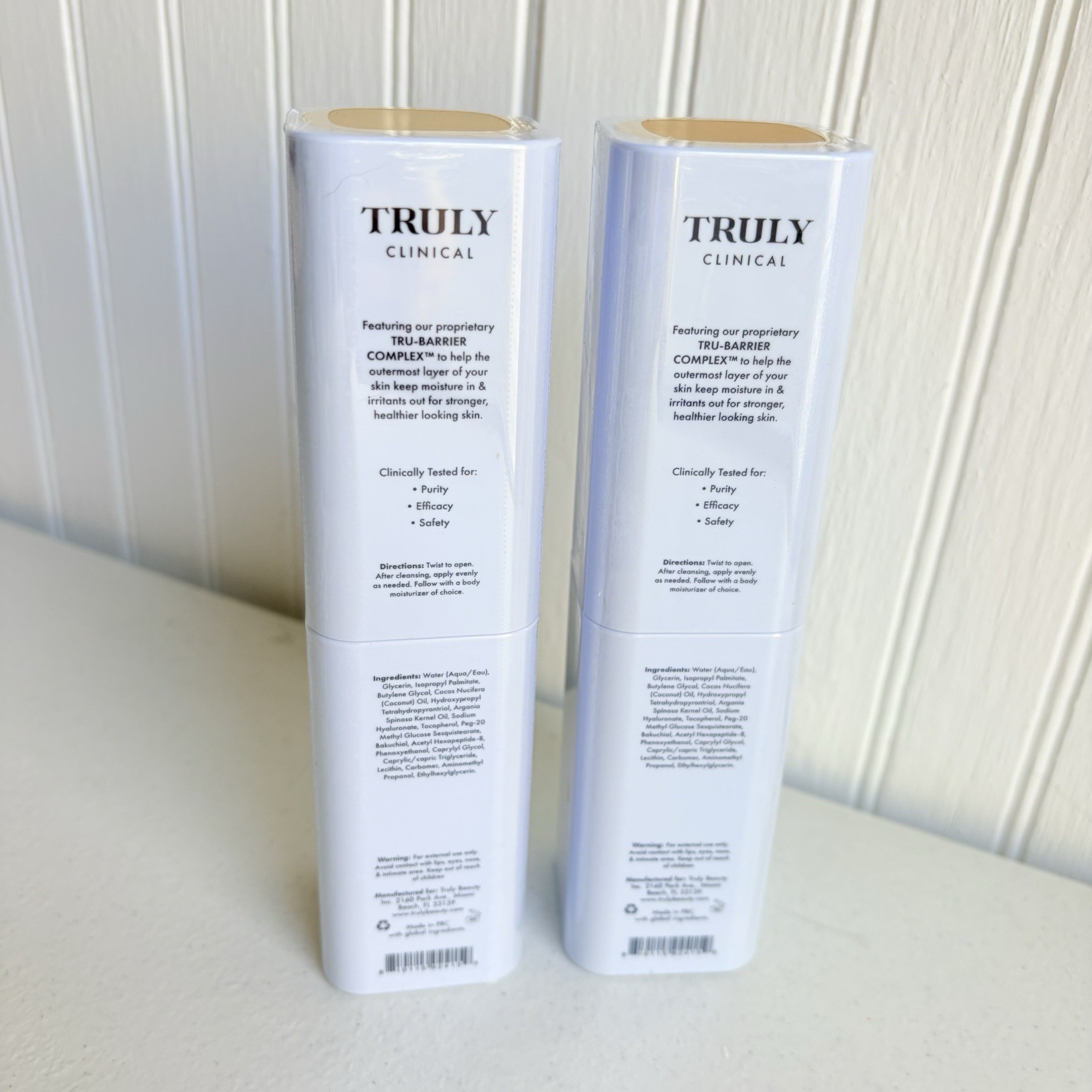 2 Truly Beauty Clinical “The Firming” Body Serum Sealed 3.1 oz Fragrance Free