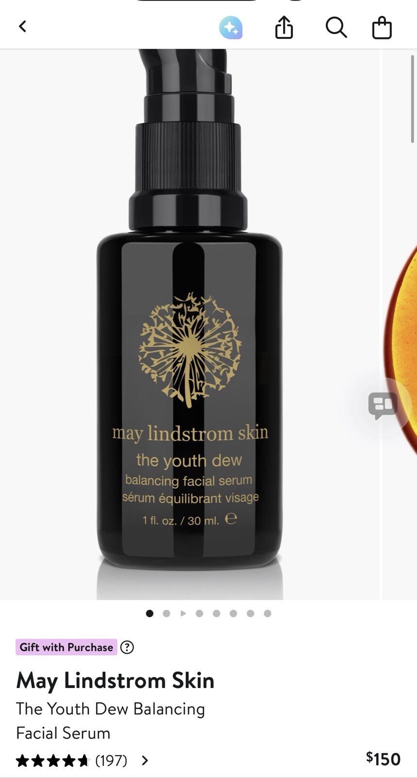 May Lindstrom The Youth Dew Full Size 1 fl. oz./30ml Balancing Facial Serum