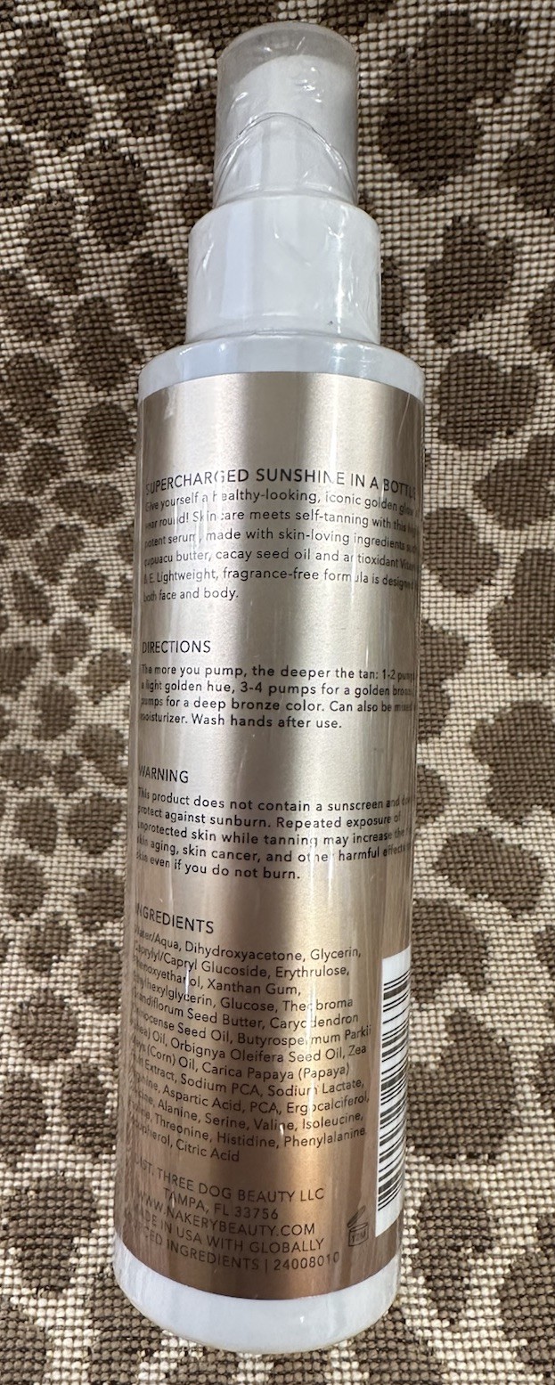 Nakery Beauty Multi-Vitamin Tanning Treatment Serum Face & Body~5.07oz~Sealed!