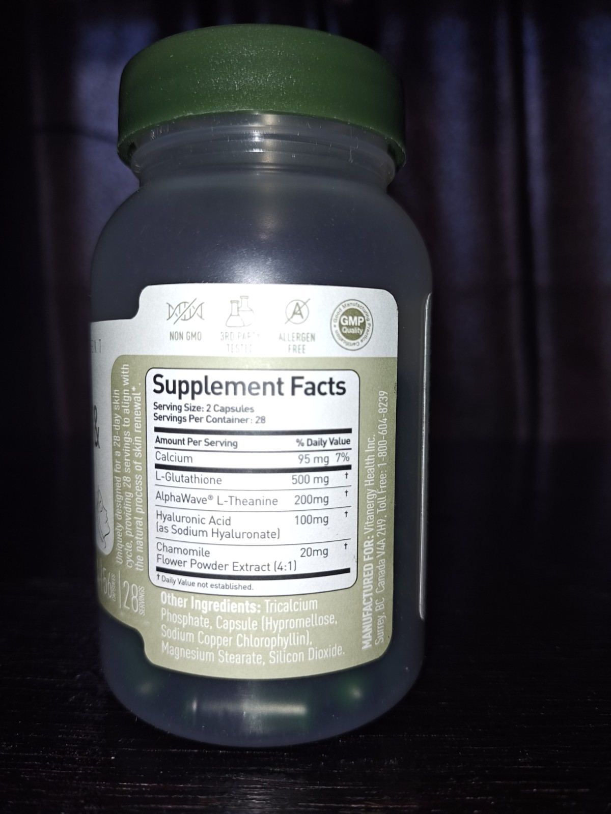 Vitanergy Rejuvenate & Glow – Skin Glow Supplement – 4-in-1 Nighttime Support