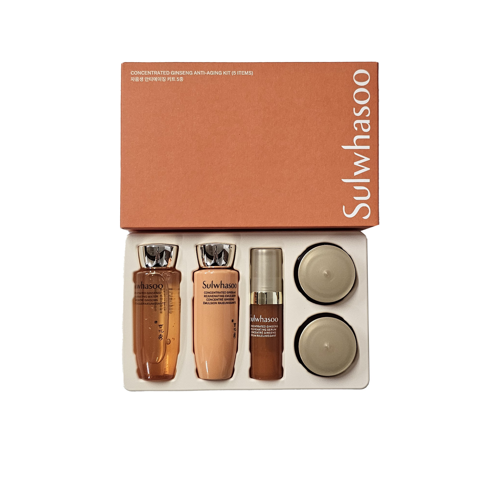 Sulwhasoo Concentrated Ginseng Rejuvenating Anti-Aging Kit (5 Items) .K-Beauty
