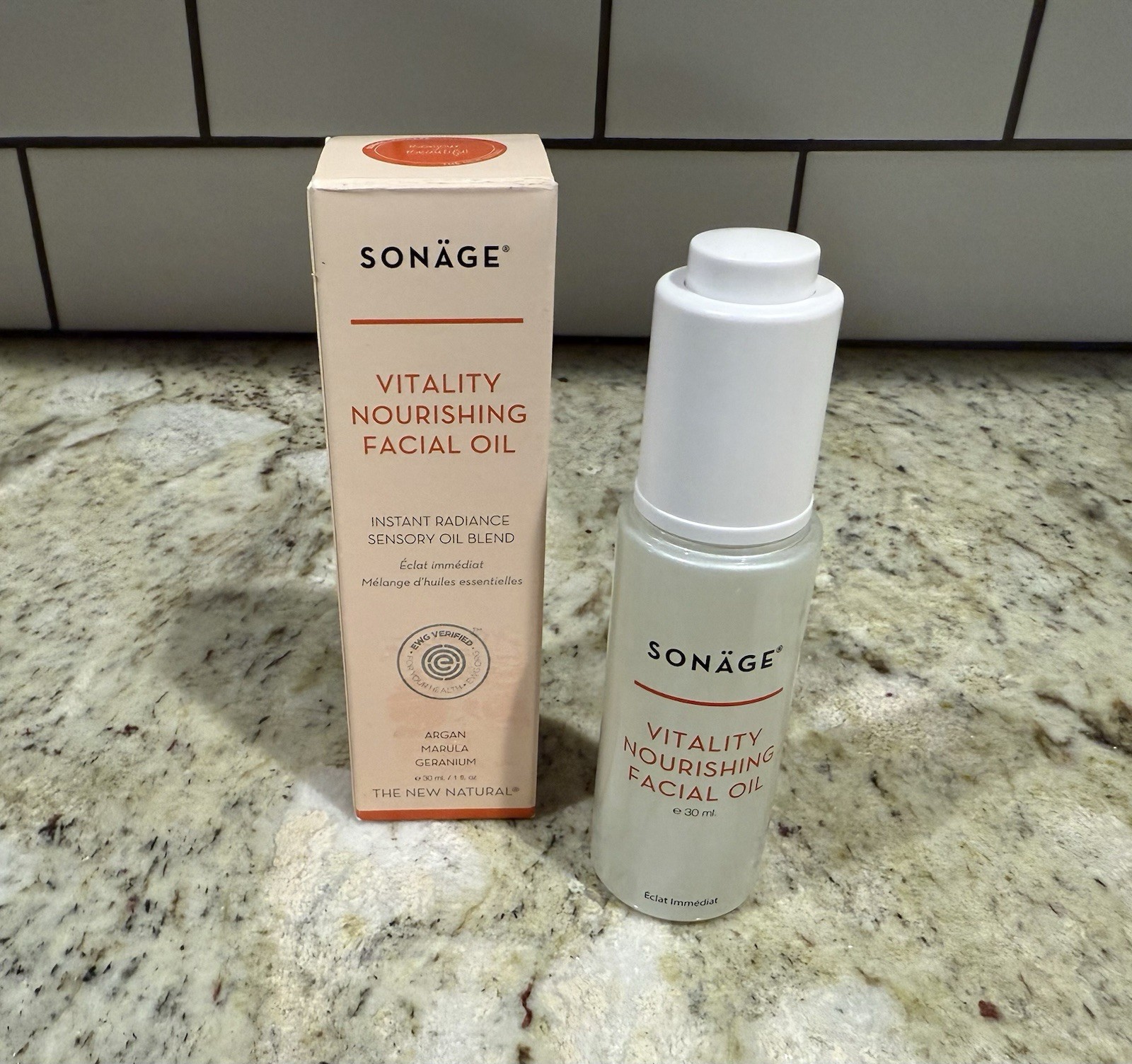 SONAGE Vitality Nourishing Facial Oil 1 Oz / 30 mL