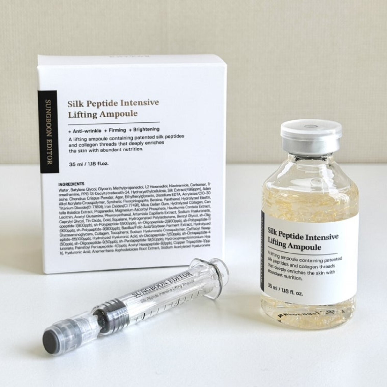 SUNGBOON EDITOR Silk Peptide Intensive Lifting Ampoule35ml Anti-wrinkle ,Firming