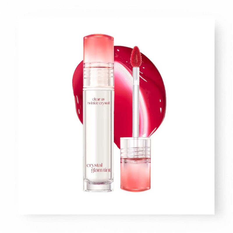 CLIO Crystal Glam Tint – 12 Colors #12 Fiery Rose #dau