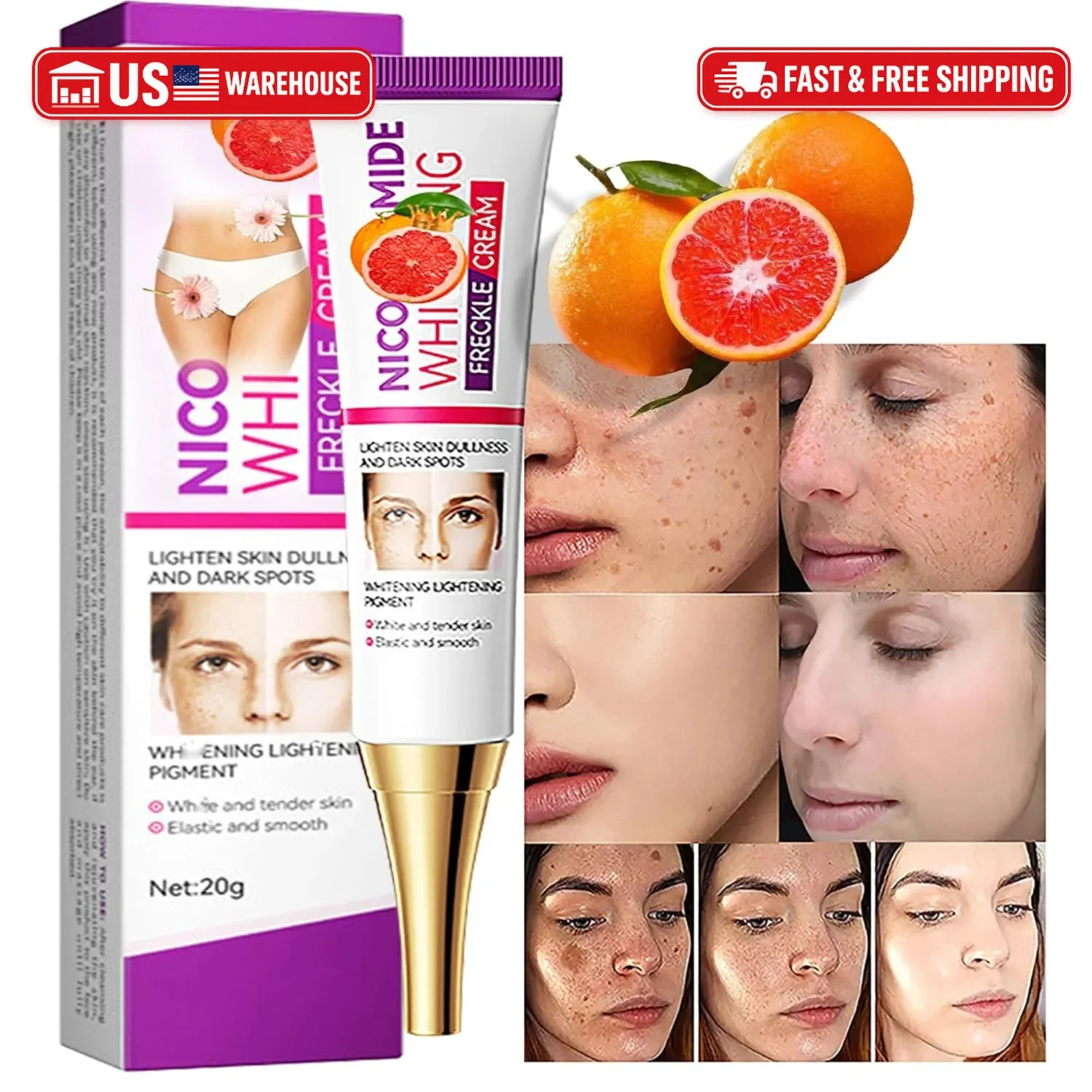 Dark Spot on the Face, Niacinamide 20G Crema para Manchas Oscuras en la Cara, Me