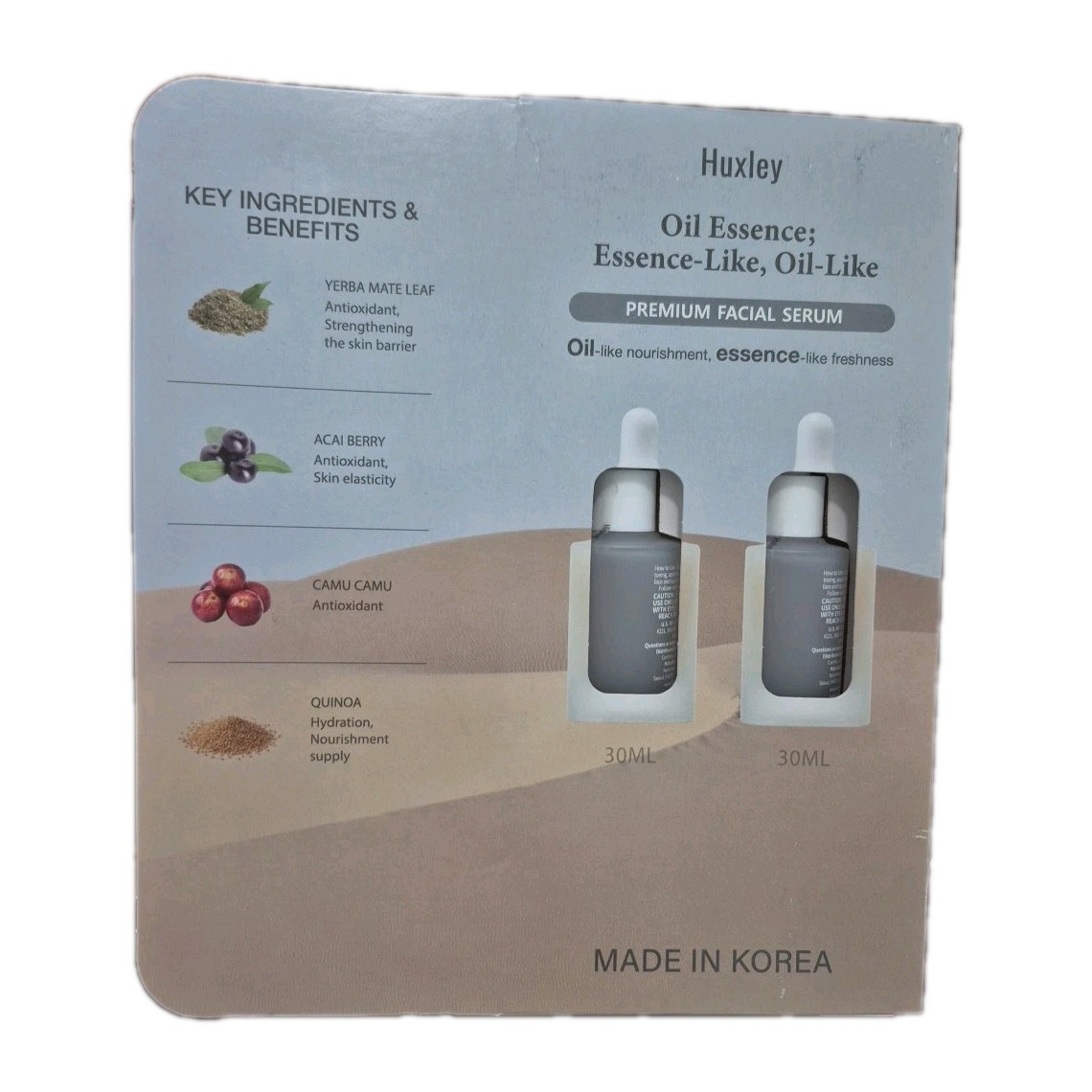 Huxley Oil Essence Premium Facial Serum 30ml – 2 Pack