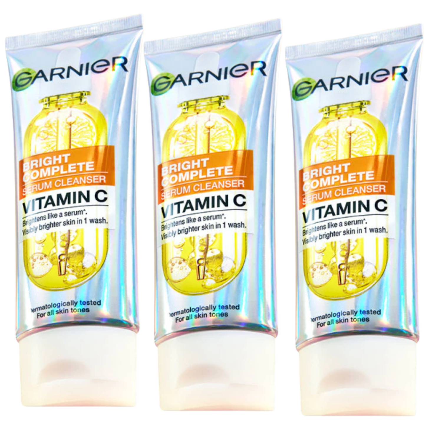 Garnier Bright Complete Serum Cleanser 100ml x 3 pack