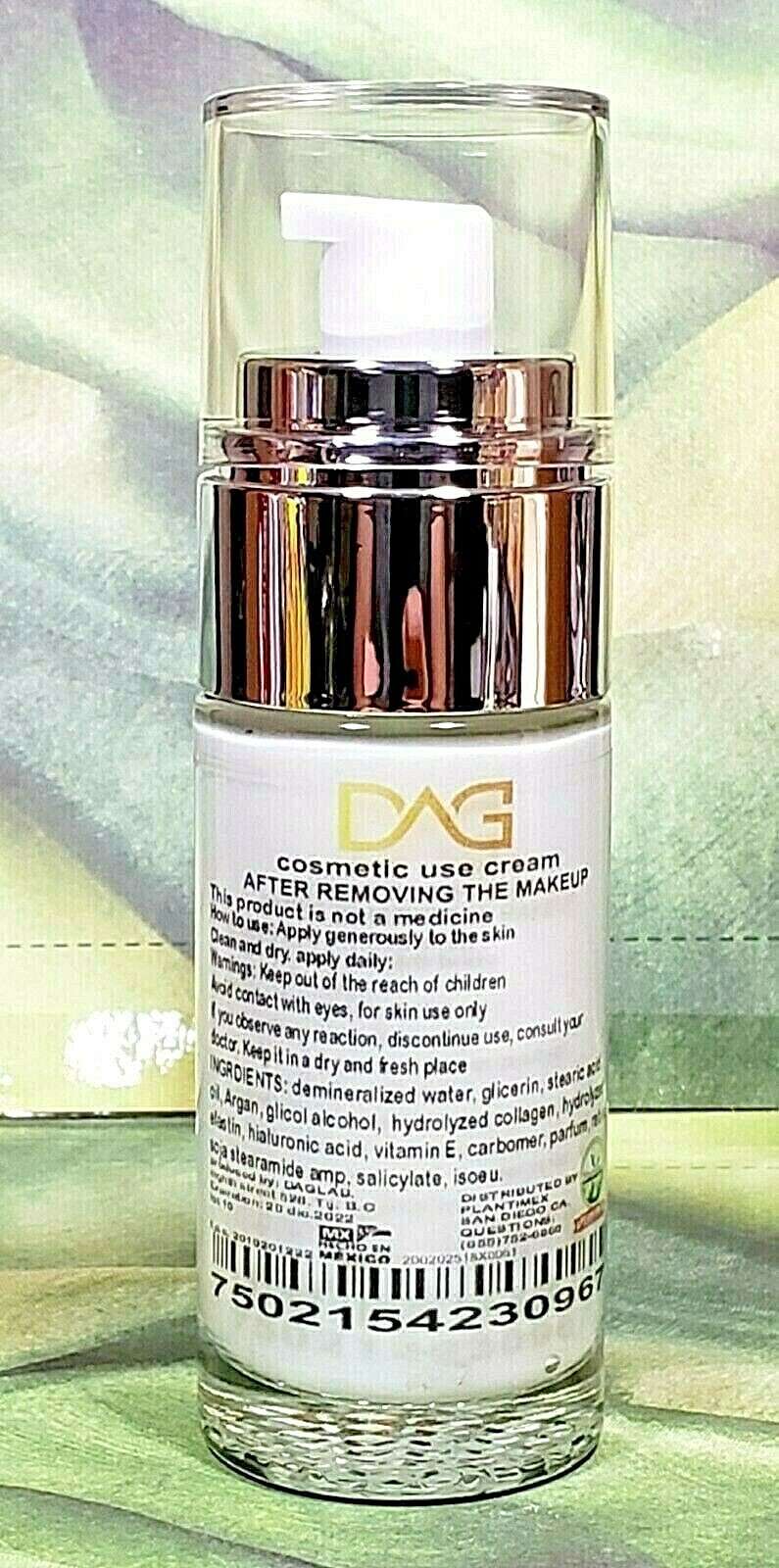 Hyaluronic Acid ARGAN Collagen Elastin Anti-Aging Night (1.35 oz) Crema de Noche