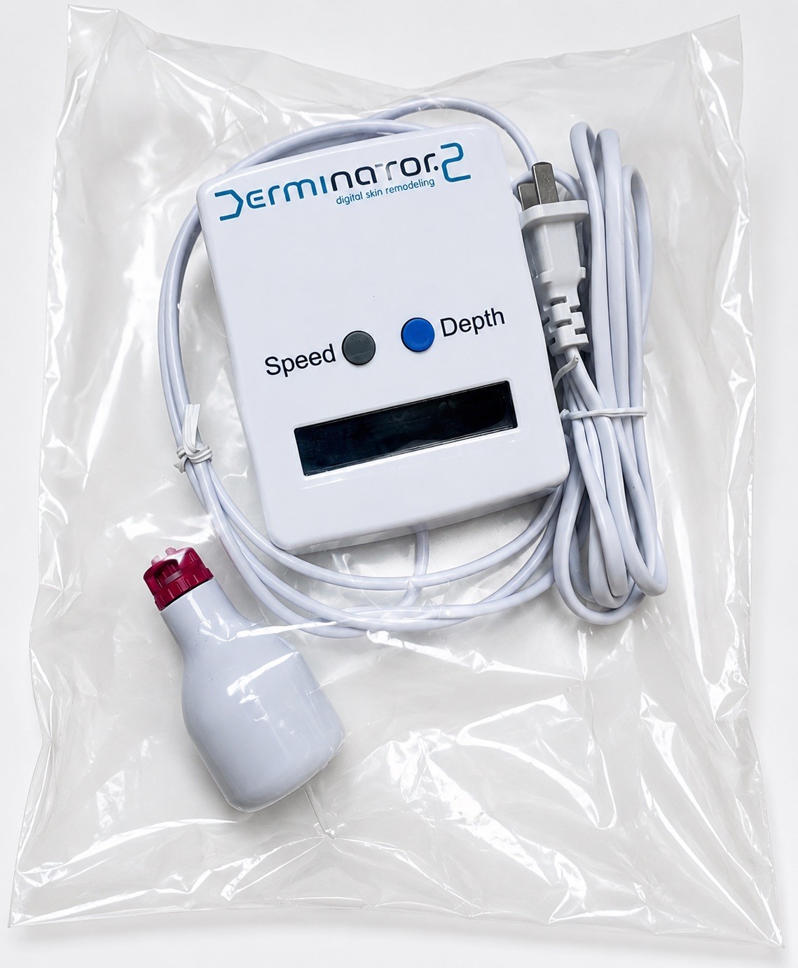 NEW Derminator 2 Microneedling Device + 5 Sealed Cartridges + Magnet