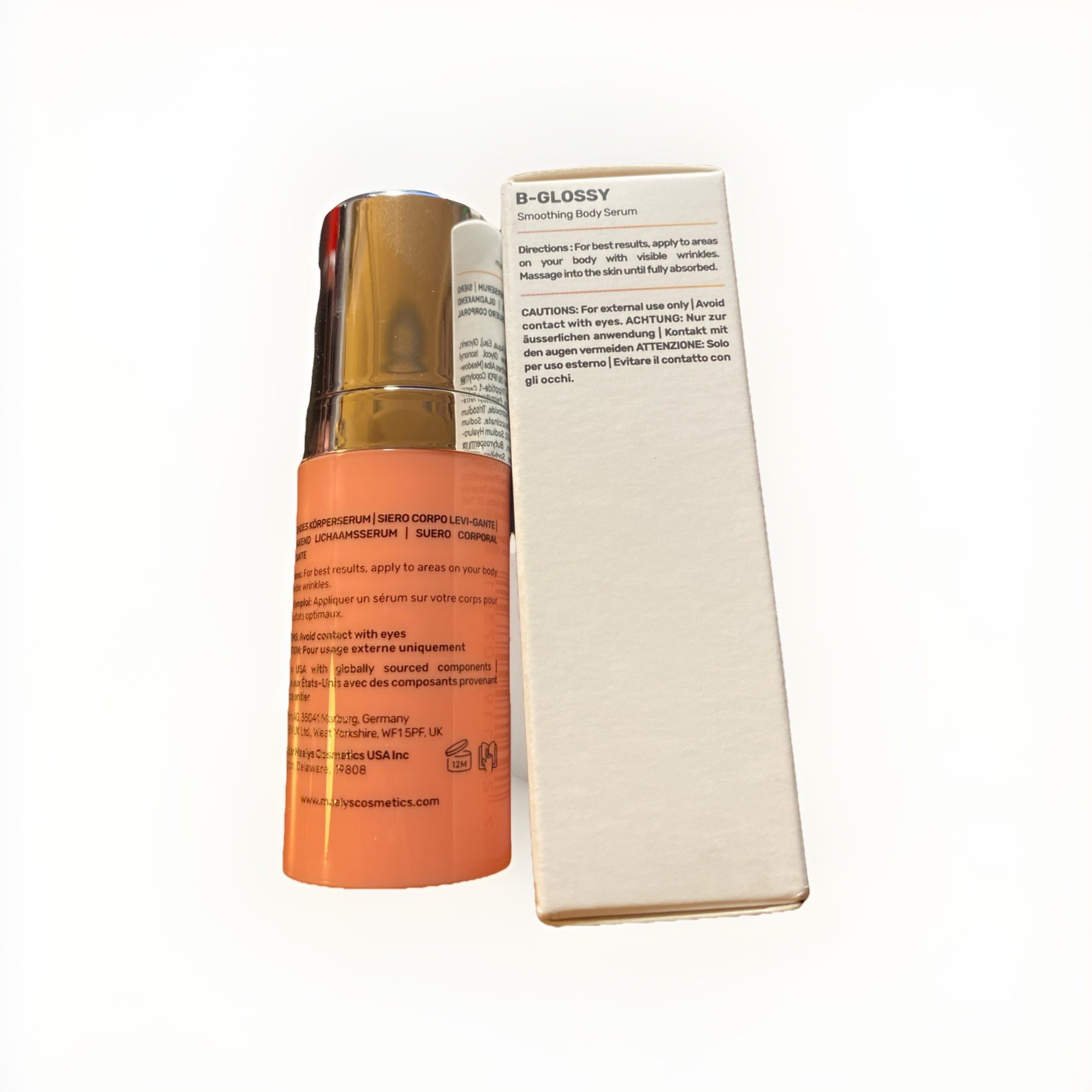 Maelys B-GLOSSY Smoothing Body Serum ~ MINI/TRAVEL Size 0.33oz