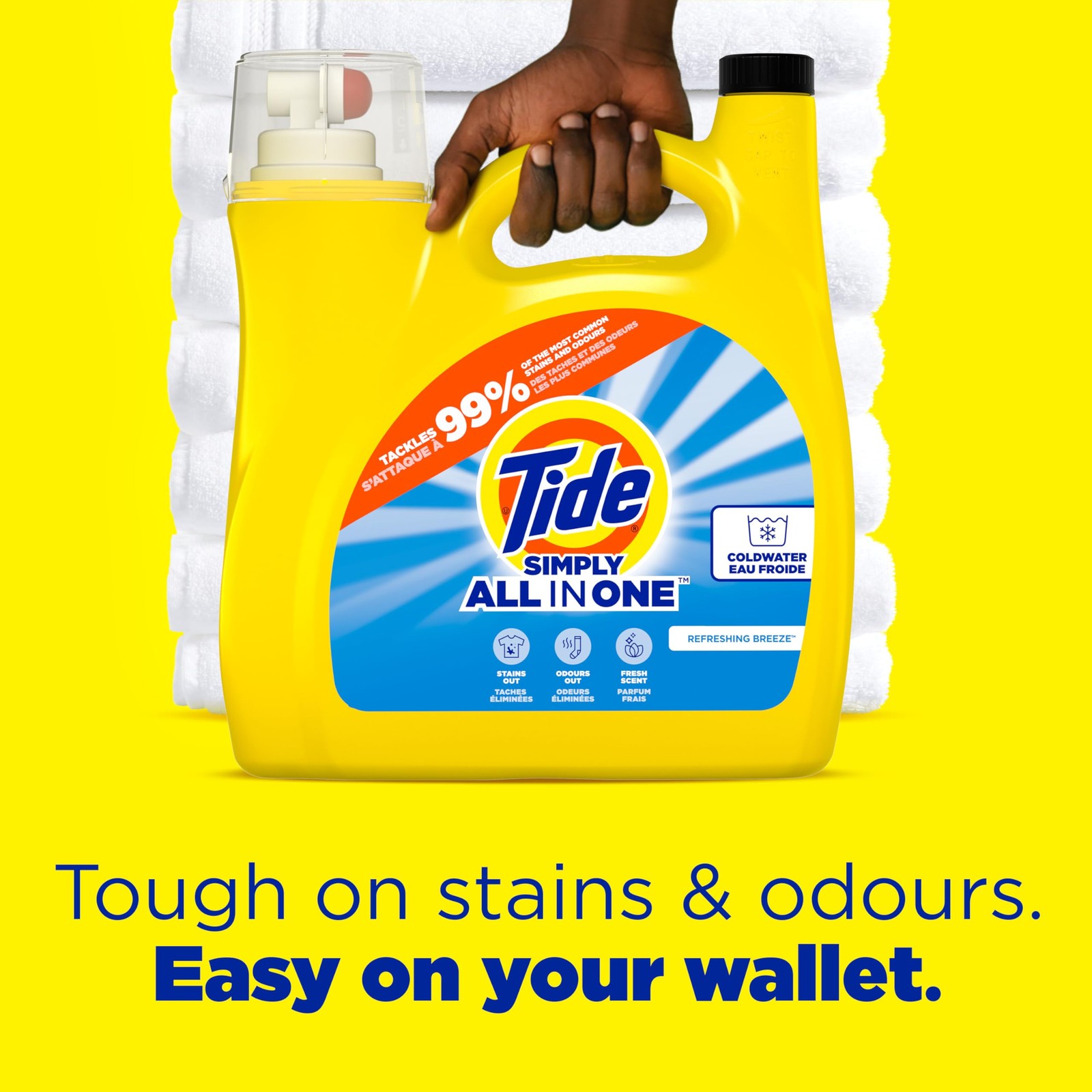 Tide Simply All-In-One Liquid Laundry Detergent, 168 Fl Oz (Pack of 1)