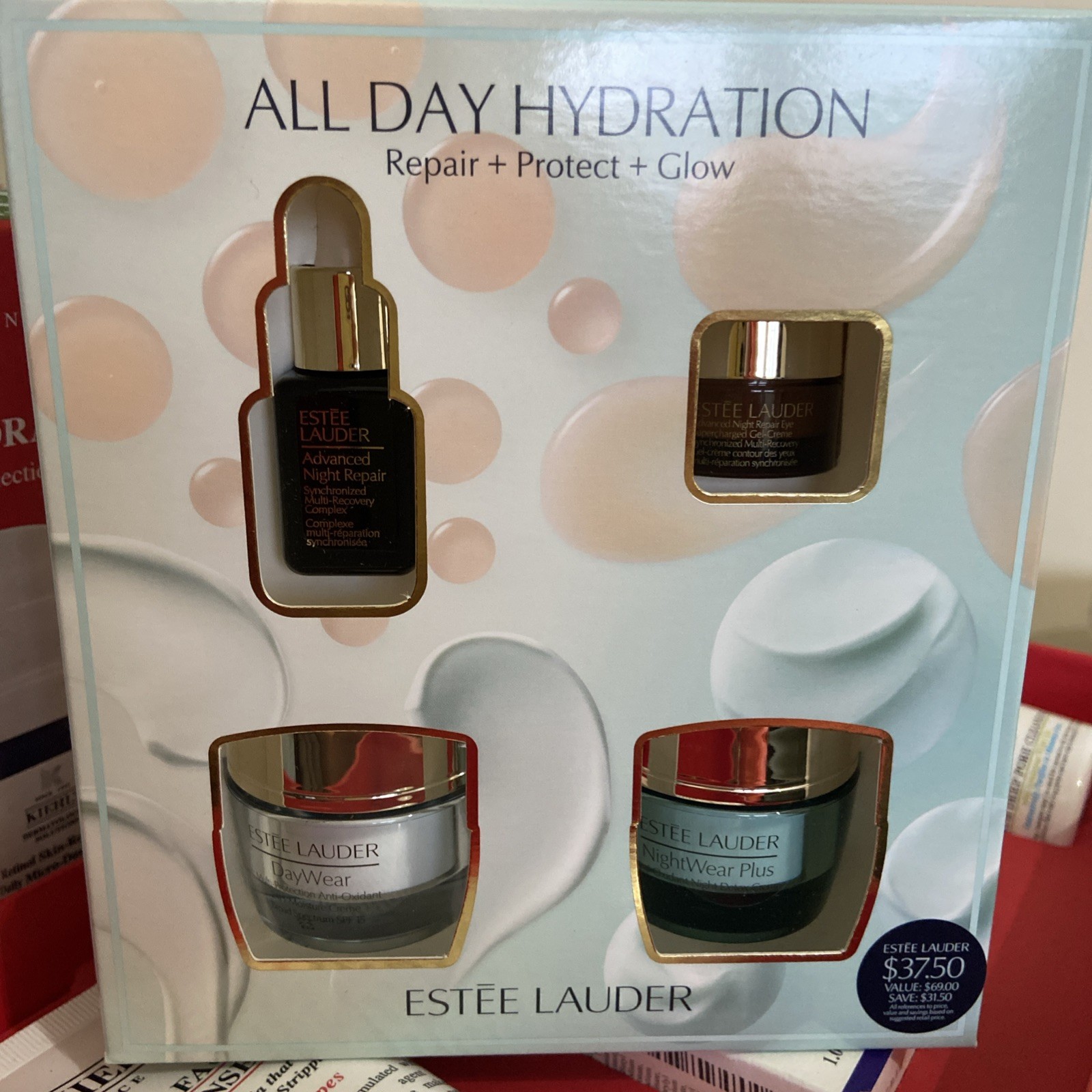 Estee Lauder All Day Wear Hydration Repair Protect Glow Travel Starter Gift Set