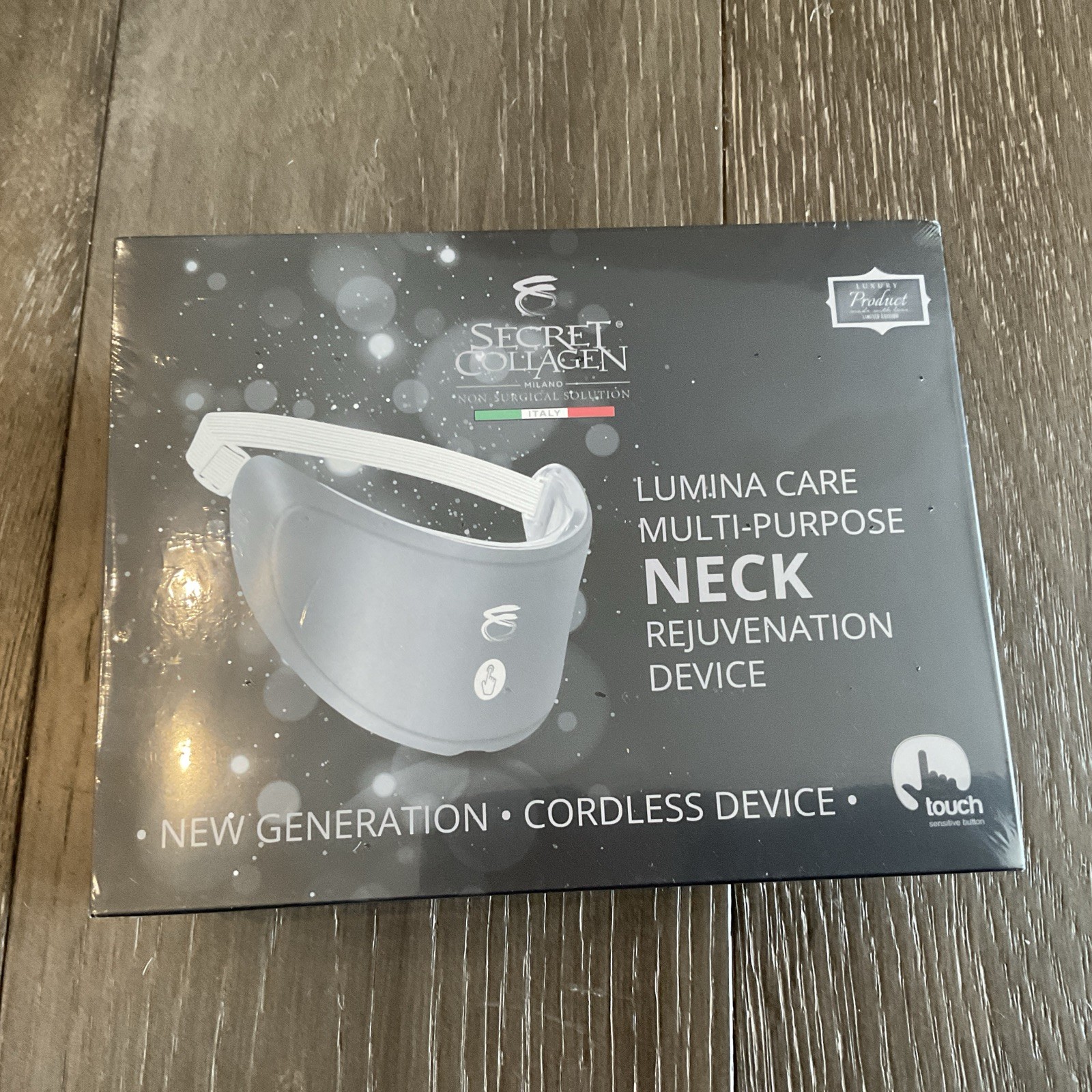 Secret Collagen Lumina Care Multi-Purpose Neck Rejuvenation Device/Sealed Box