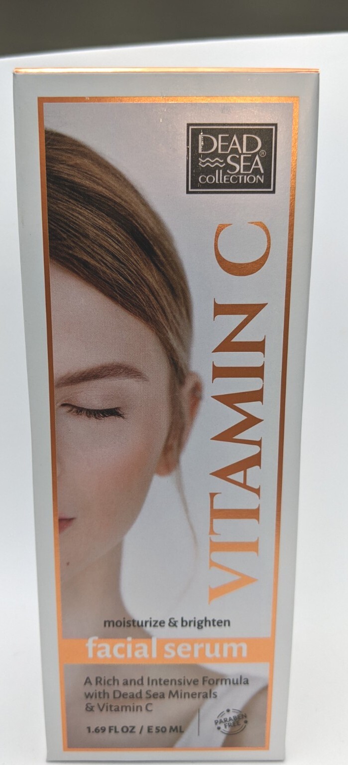 Dead Sea Collection Facial Serum Vitamin C Moisturize & Brighten 1.69 fl oz.