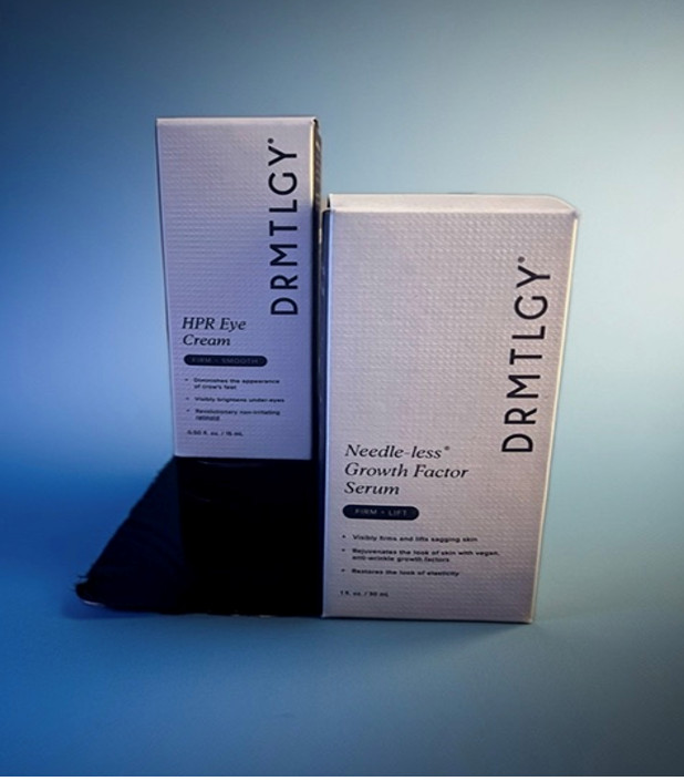 DRMTLGY DUO | Needle-less Growth Factor Serum & HPR Eye Cream New in Box