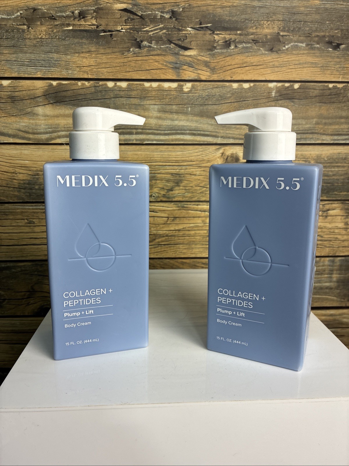 Body Treatment Cream, Collagen + Peptides, 15 fl oz (444 ml) (LOT OF 2)