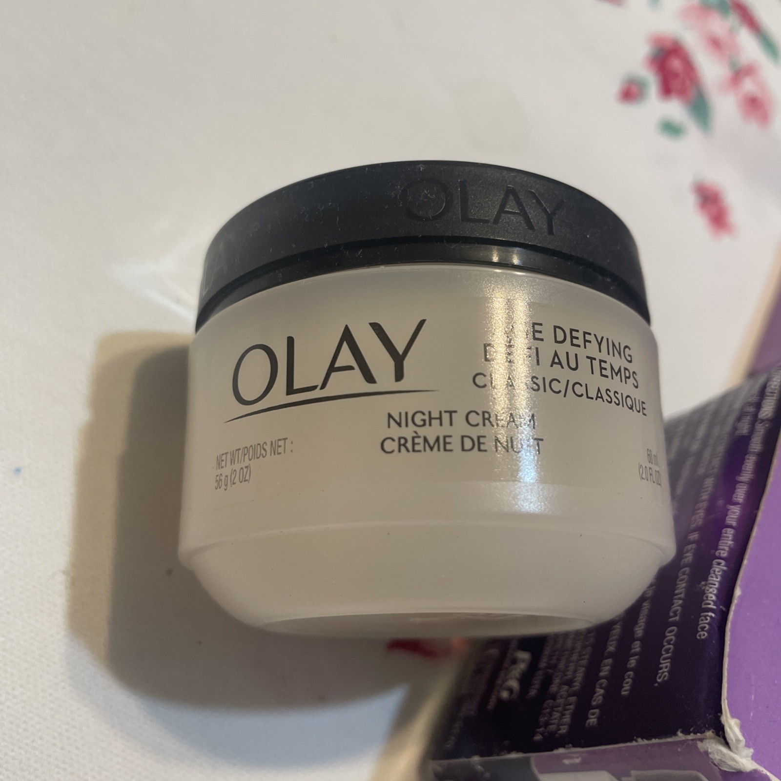 Olay Age Defying Classic Night Cream AntiWrinkle Pinkish Peach Formula SEE READ