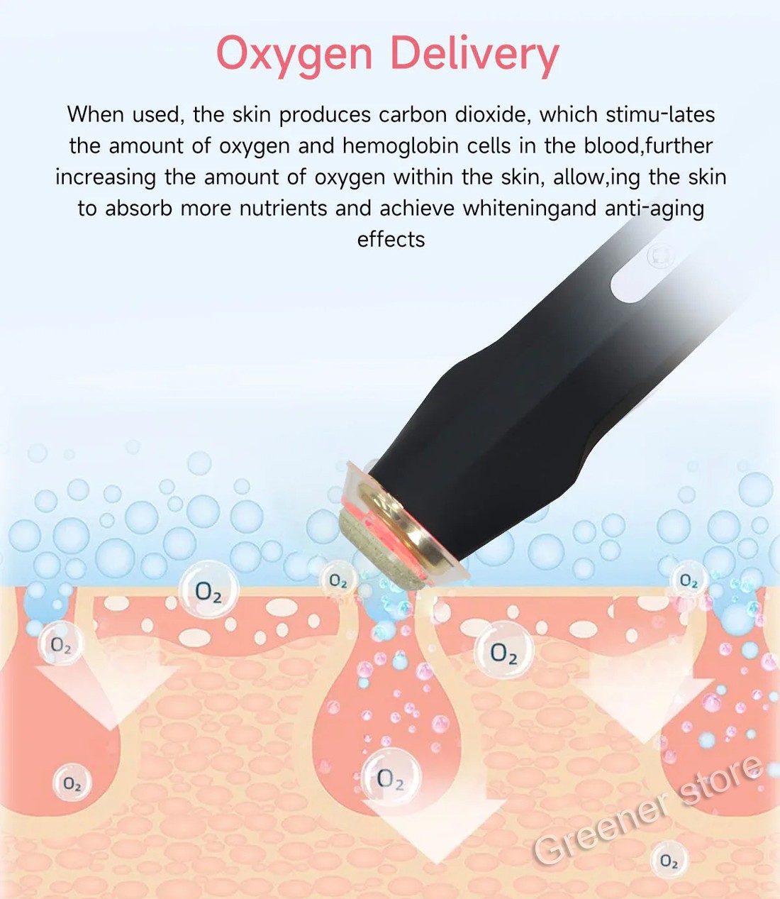 Facial SPA CO2 Bubble Oxygen Beauty Machine Gel Illumination Exfoliates Pods Kit