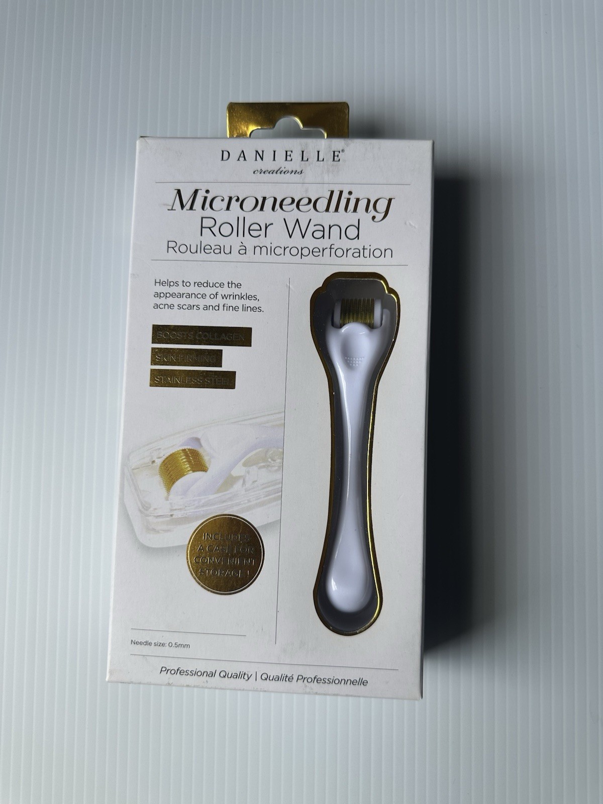 Danielle Creations Microneedling Roller Wand and Case White New