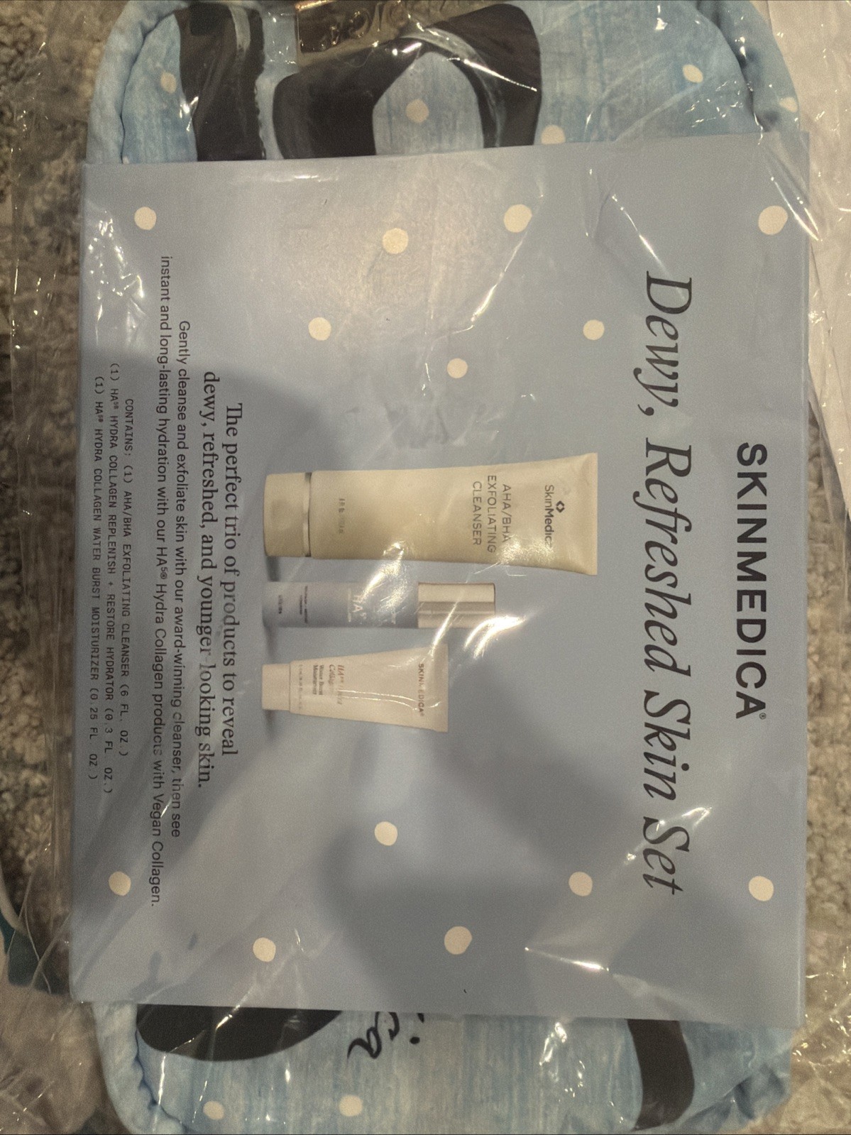 SkinMedica Dewy Refreshed Skin Set Cleanser Collagen Hydrator Moisturizer