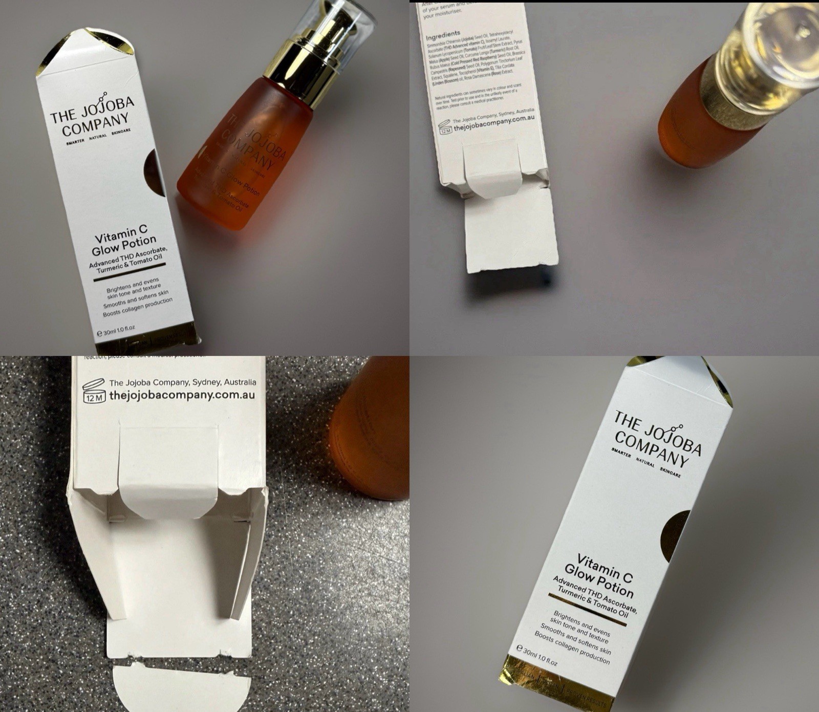 The Jojoba Company Australia Vitamin C Facial Oil THD Brightening 30mL