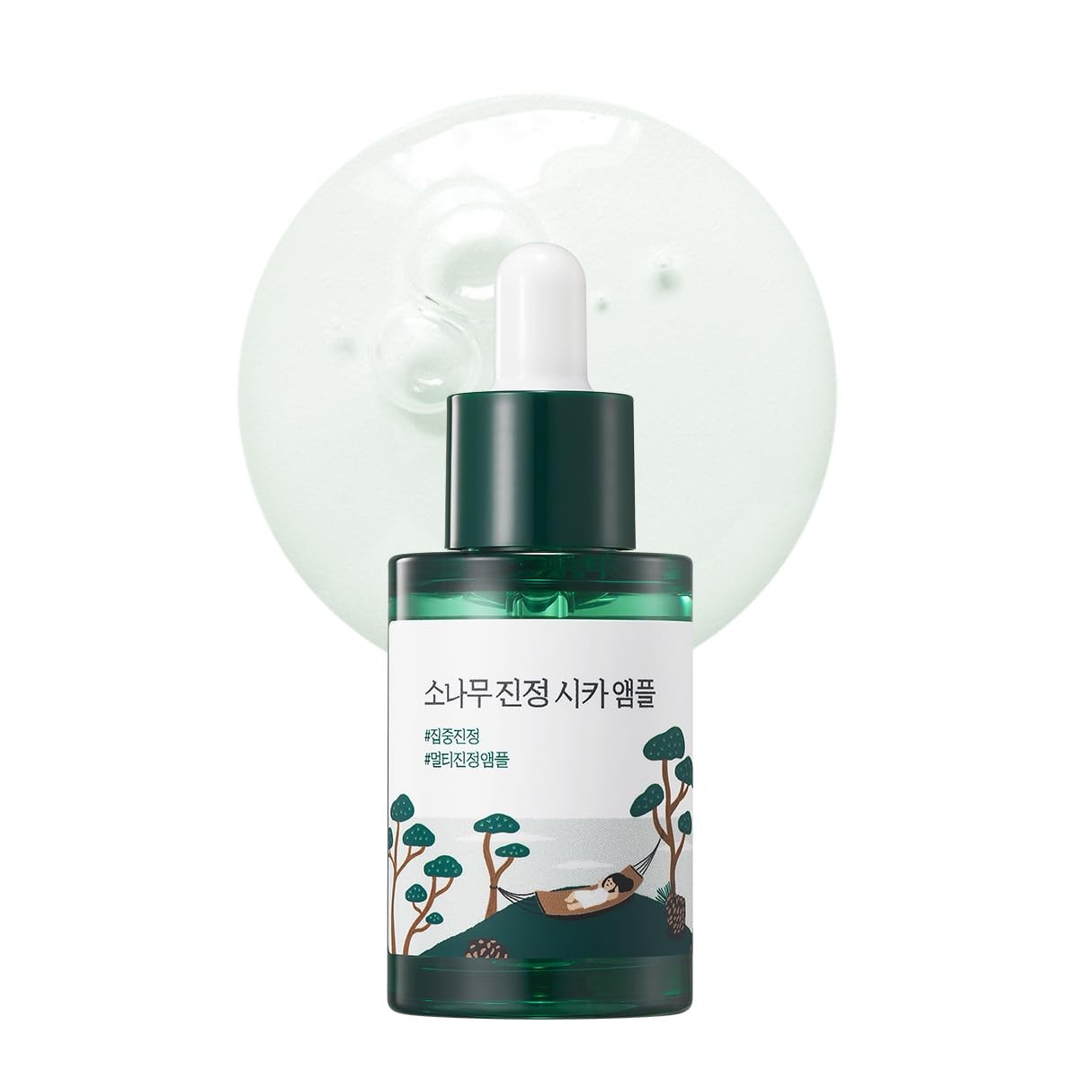 ROUND LAB Pine Calming Cica Ampoule 1.01 Fl Oz, Oz (Pack of 1)