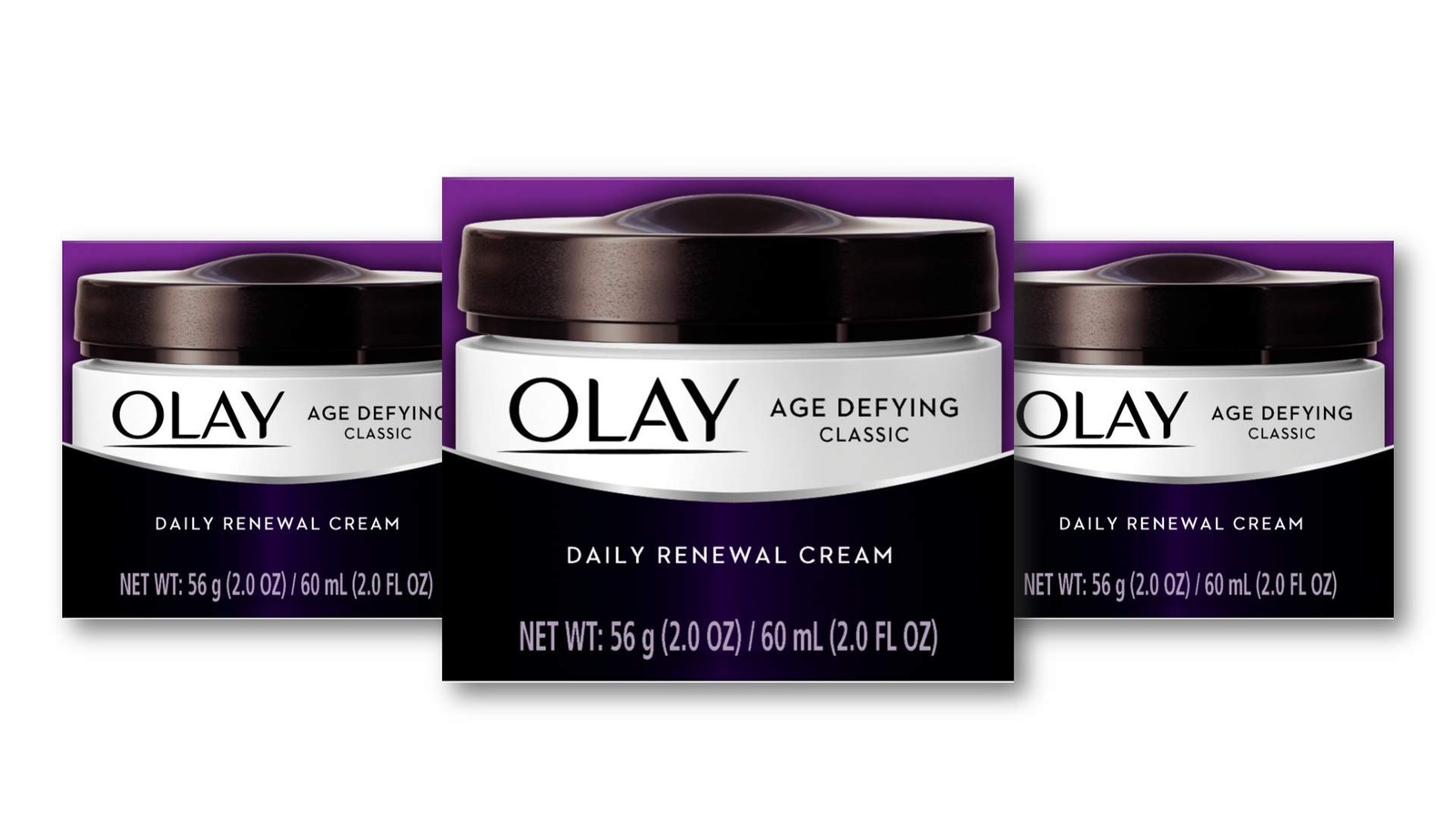 Face Moisturizer Age Defying Daily Renewal Cream 2 Oz Pack of 3 Olay Classic
