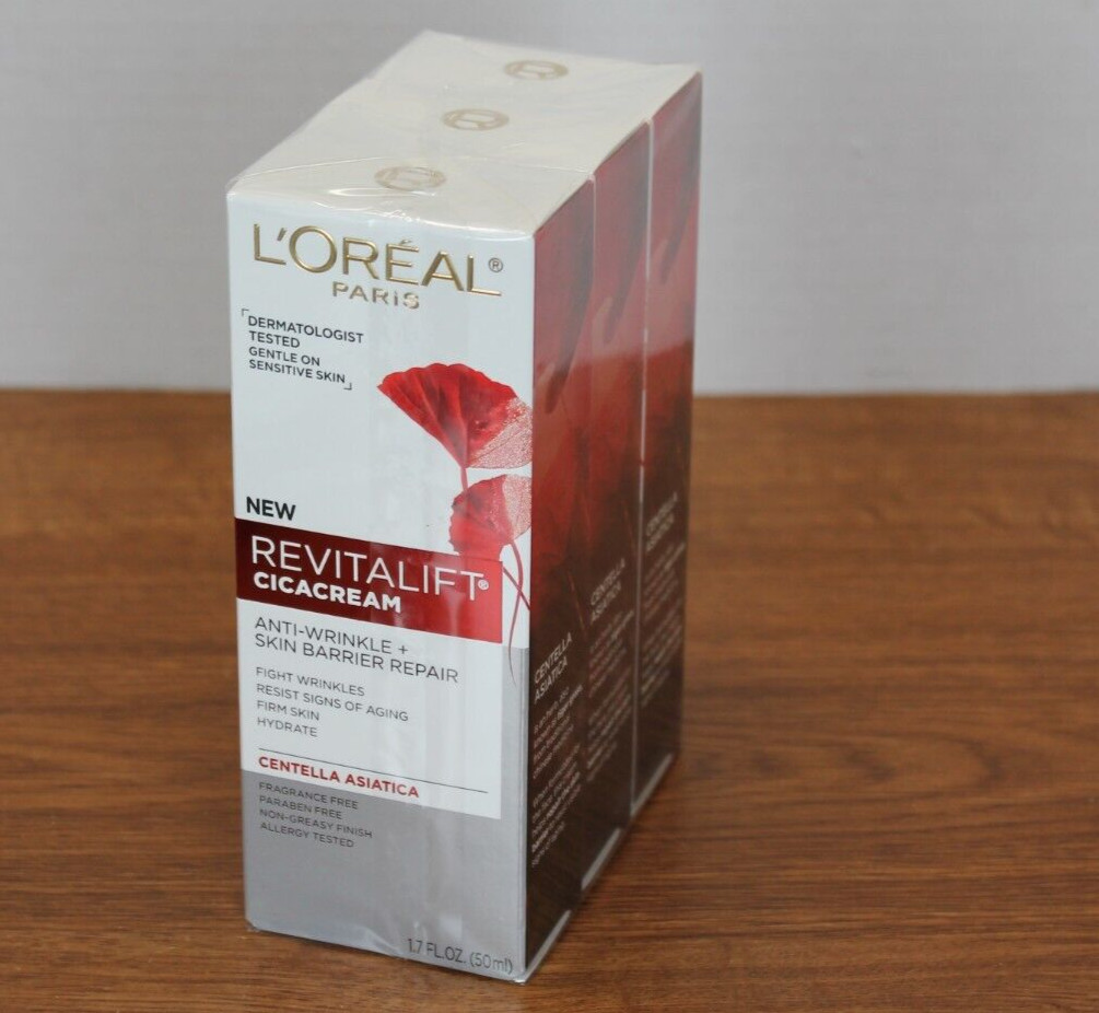 L’Oreal Paris – Revitalift Cicacream – Anti-Wrinkle + Skin Barrier Repair 3 pack