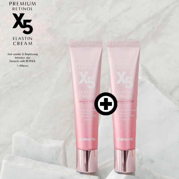 Skin Pastel Premium Retinol X5 Elastin Cream 30ml x 2EA Revitalizing Cream NEW