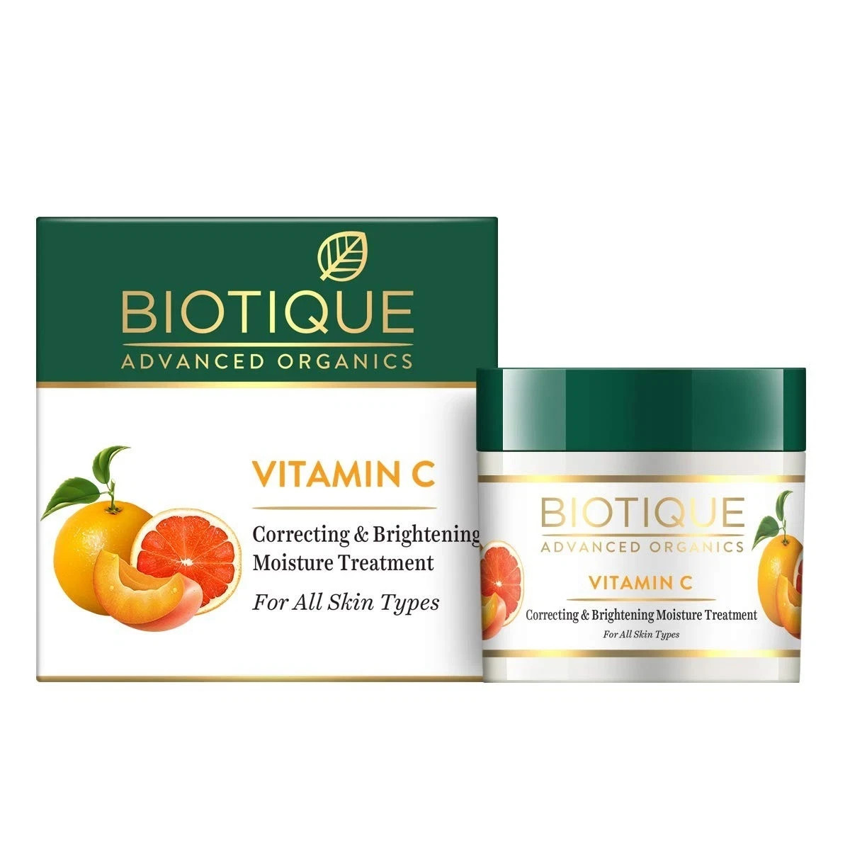 Biotique Vitamin C Face Cream 50g | Brightening Non-Greasy Moisturizer Skin Care