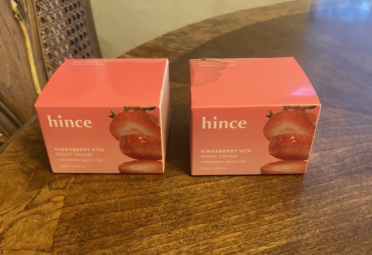 Hince Kingsberry Vita Night Cream 1.69 Fluid Ounces Exp 4/27 Lot Of 2 New